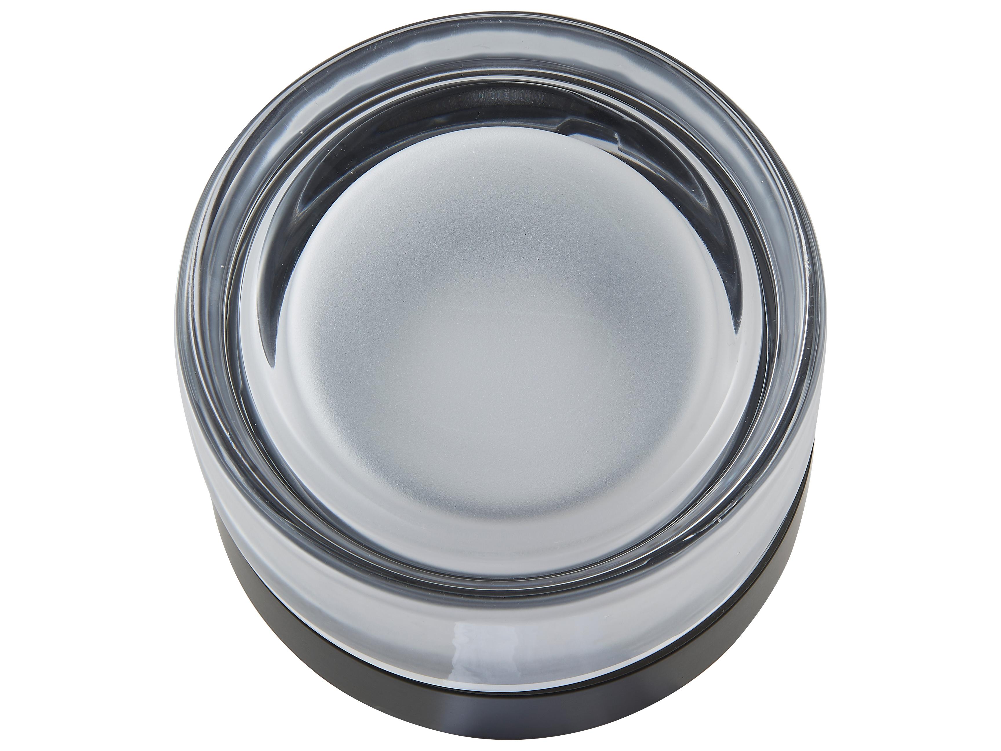 Abra Elf 1-Light Matte Black Round Flush Mount