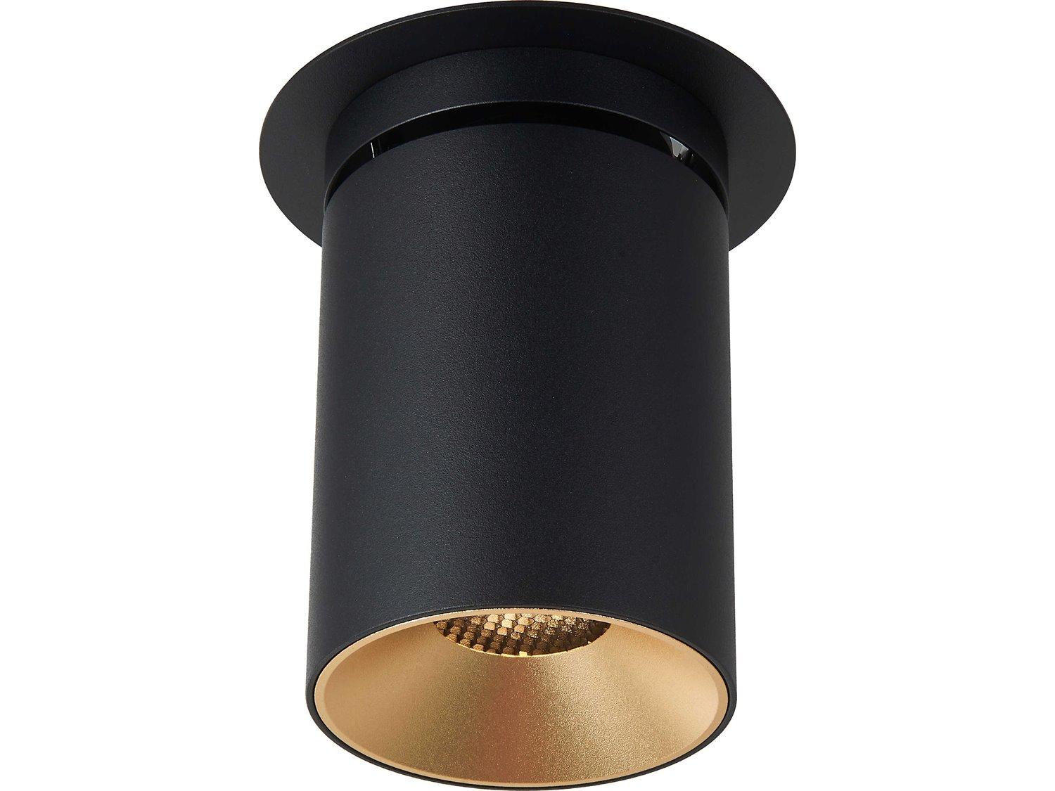 Abra Arc 1-Light Sand Black Cylinder Spot Light