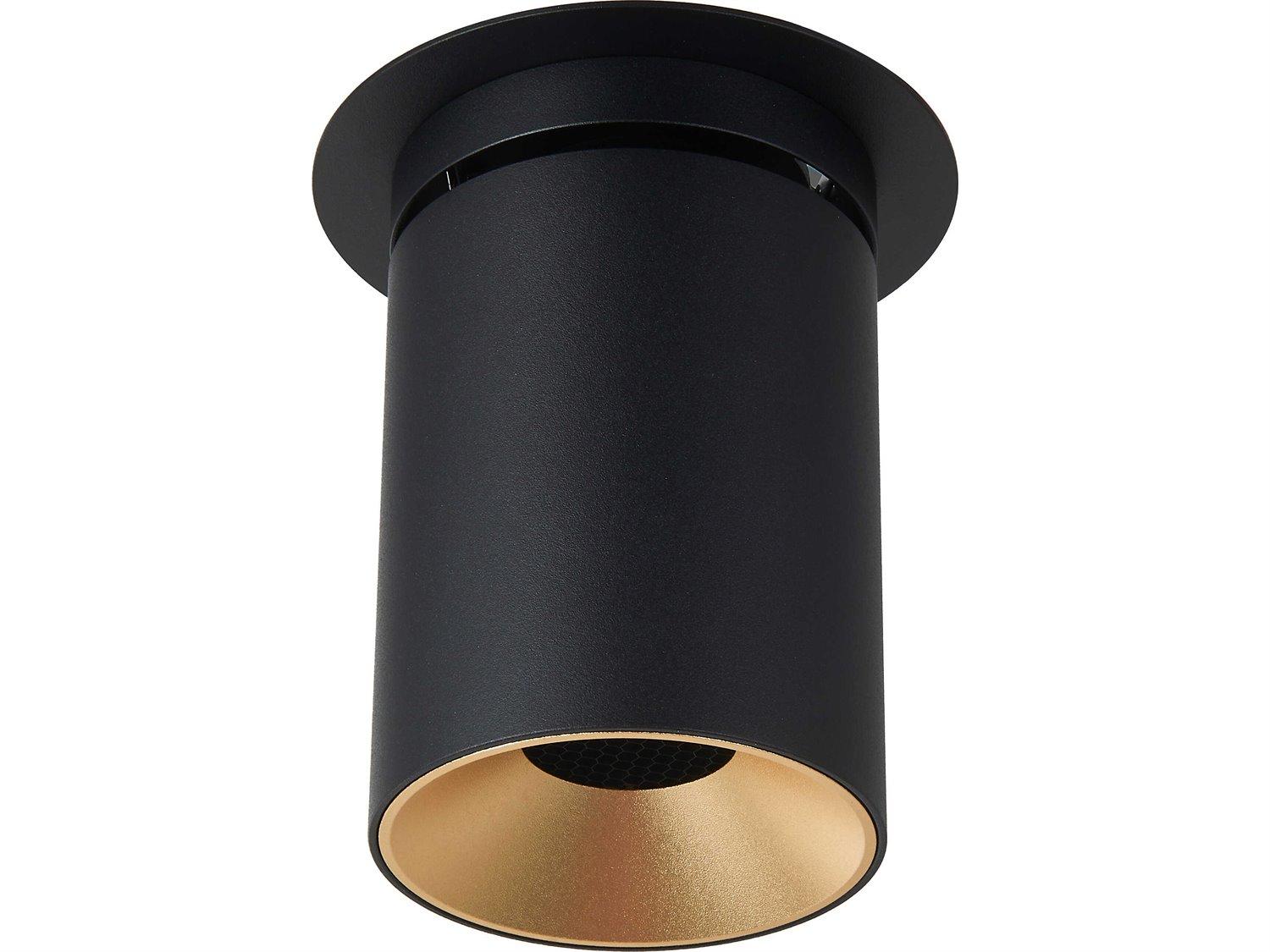 Abra Arc 1-Light Sand Black Cylinder Spot Light