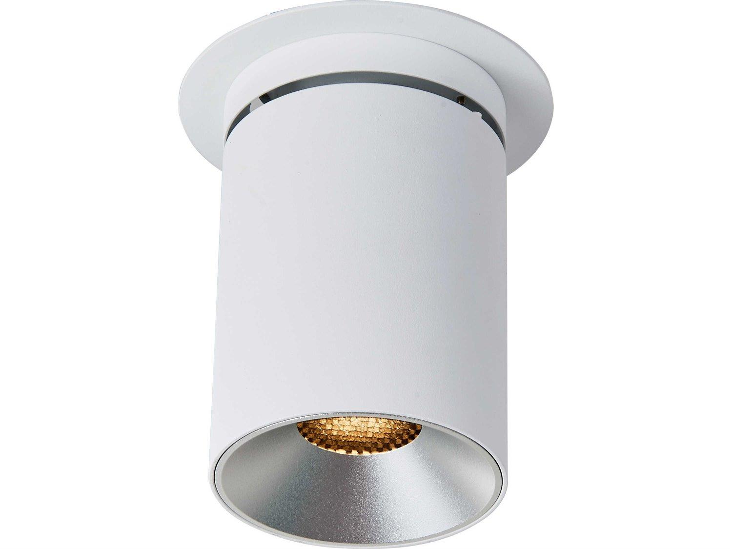 Abra Arc 1-Light Sand White Cylinder Spot Light