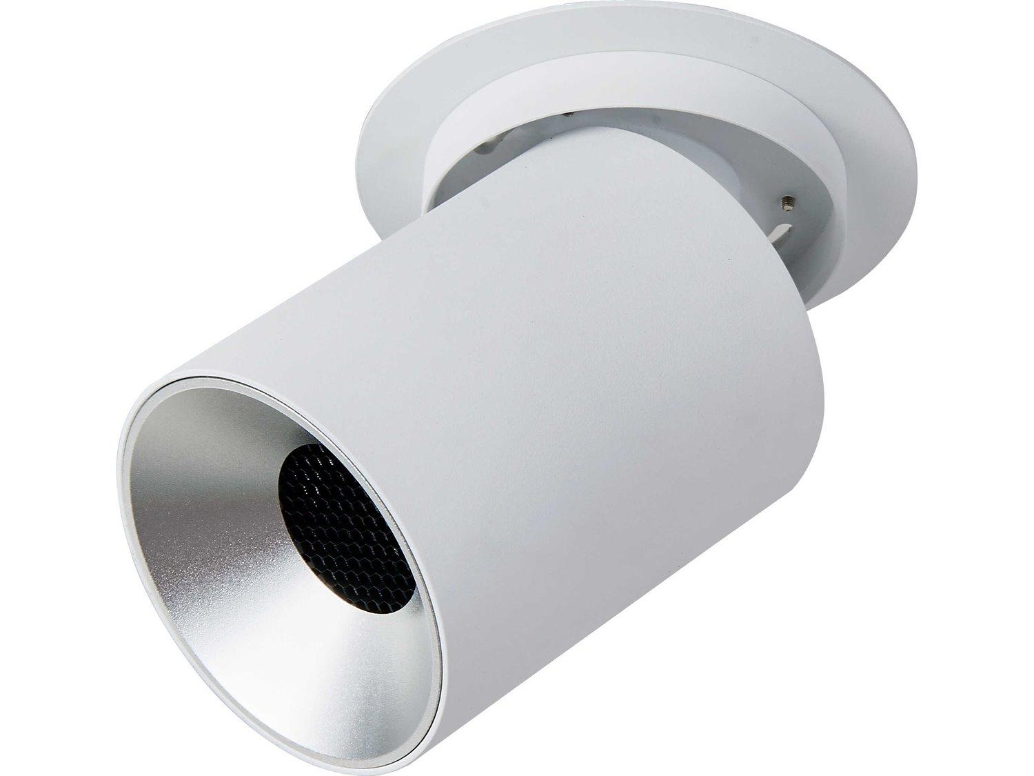 Abra Arc 1-Light Sand White Cylinder Spot Light