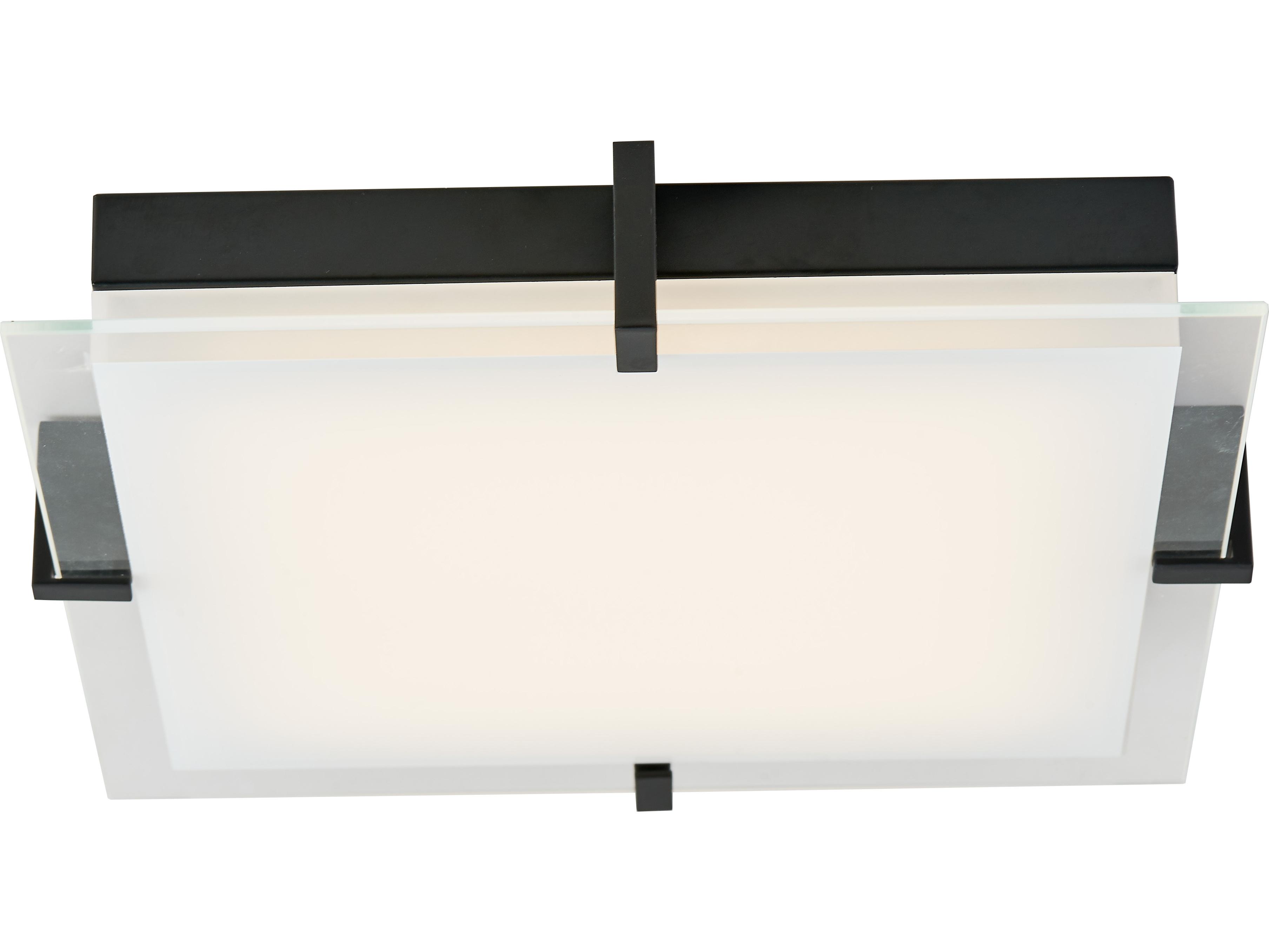 Abra Matrix 1-Light Black Flush Mount