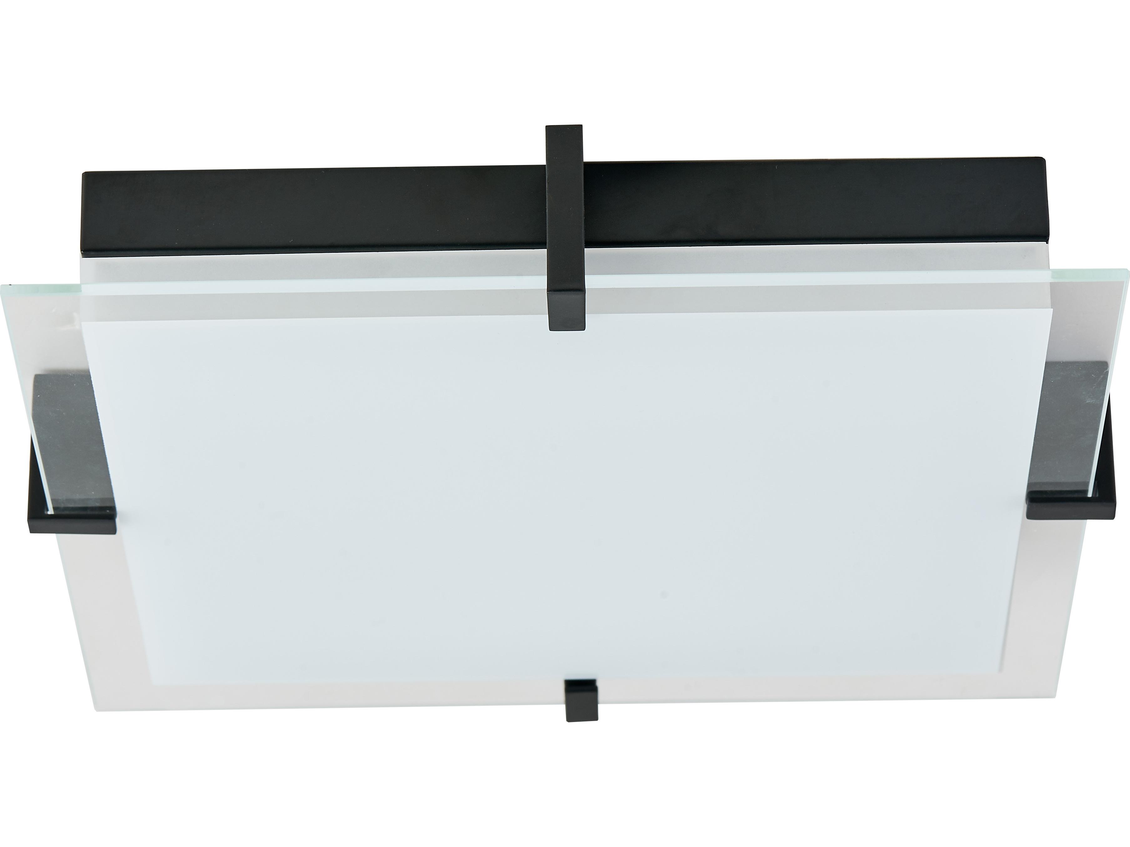 Abra Matrix 1-Light Black Flush Mount