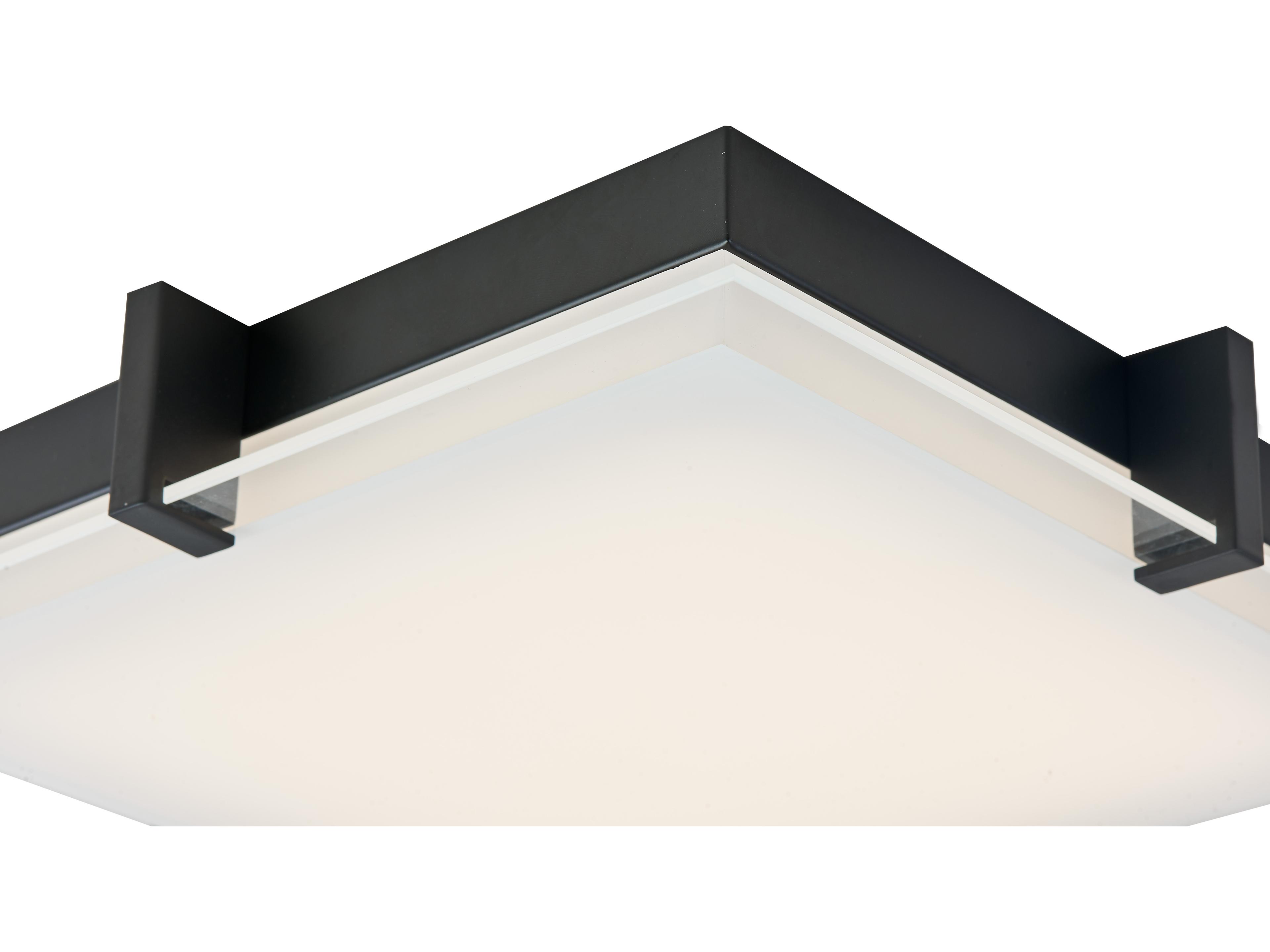 Abra Matrix 1-Light Black Flush Mount