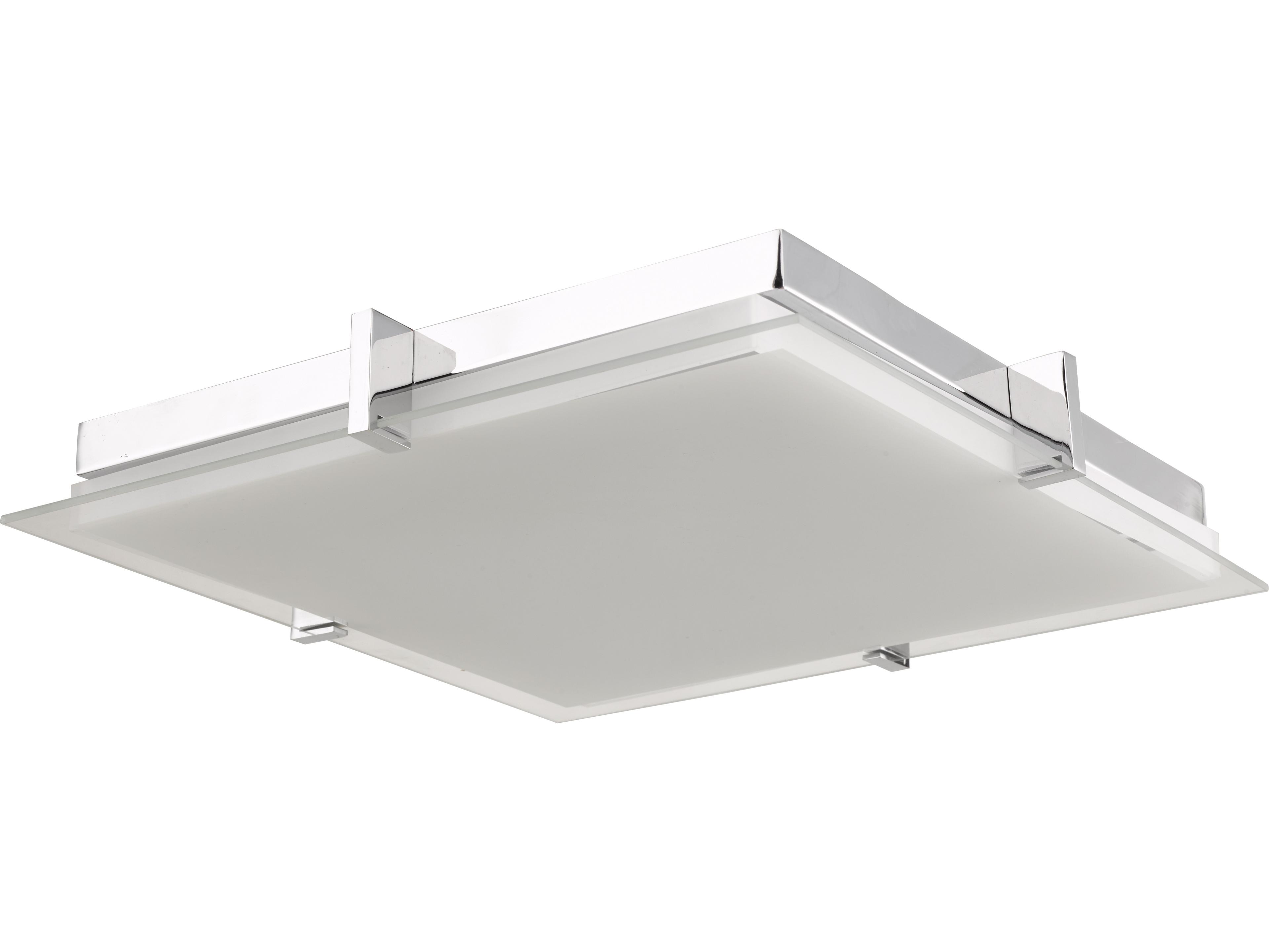 Abra Matrix 1-Light Chrome Flush Mount