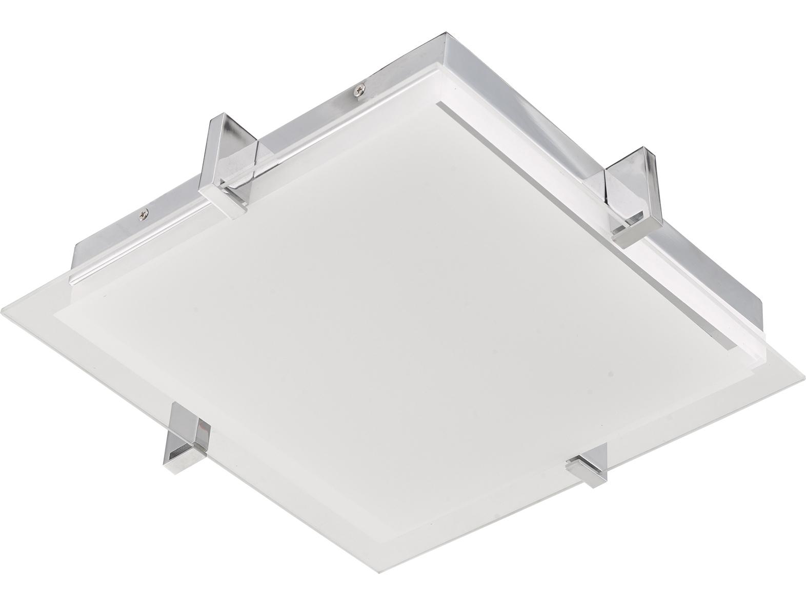 Abra Matrix 1-Light Chrome Flush Mount