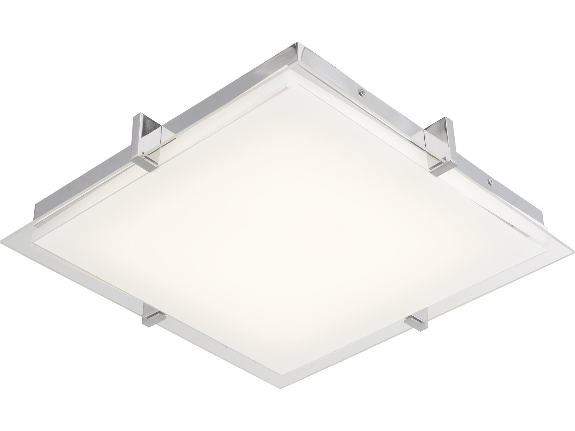 Abra Matrix 1-Light Chrome Flush Mount