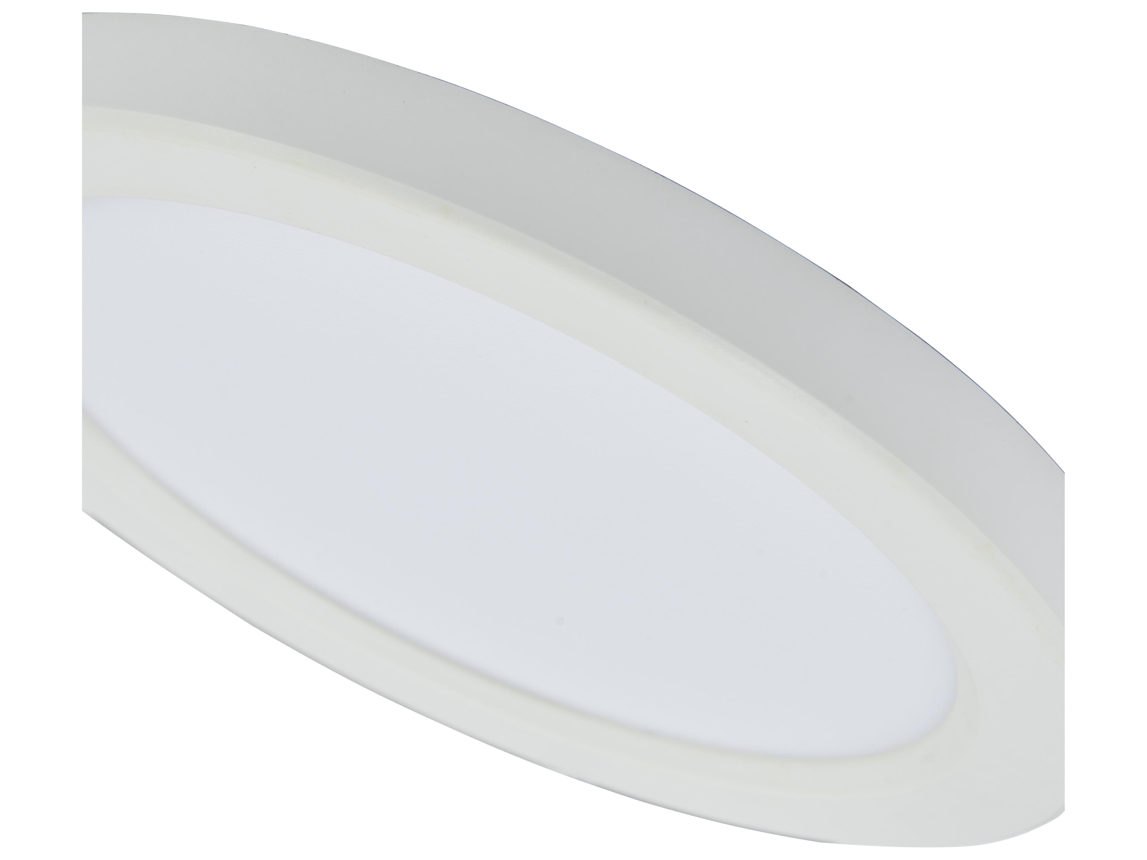Abra Trix 1-Light White Round Flush Mount