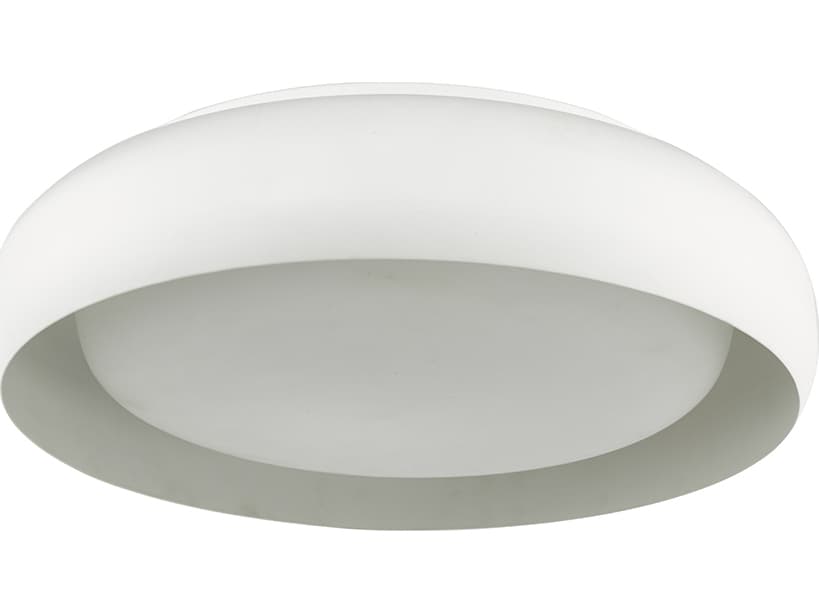 Abra Euphoria 1-Light White Round Flush Mount