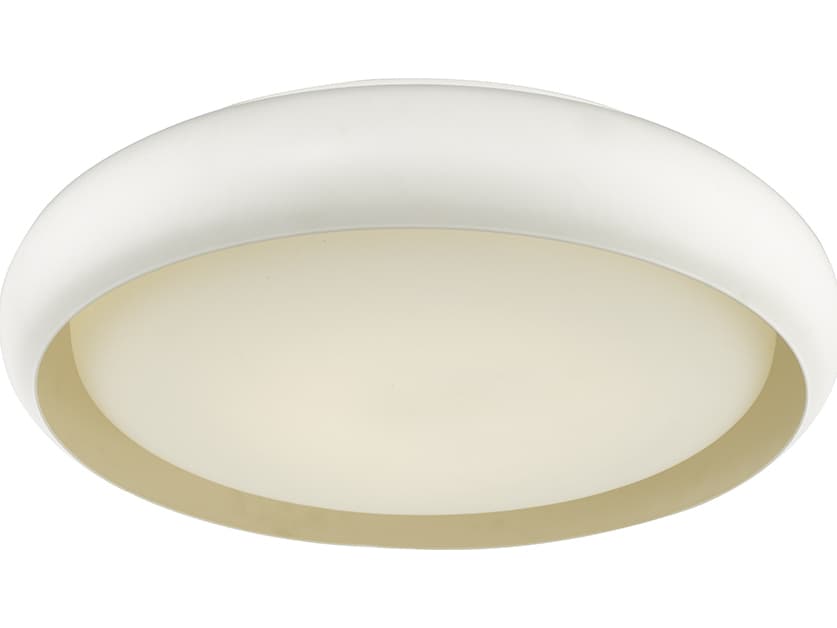 Abra Euphoria 1-Light White Round Flush Mount