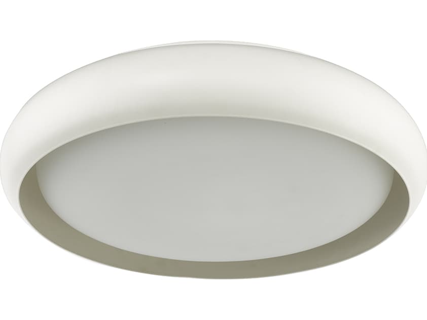 Abra Euphoria 1-Light White Round Flush Mount