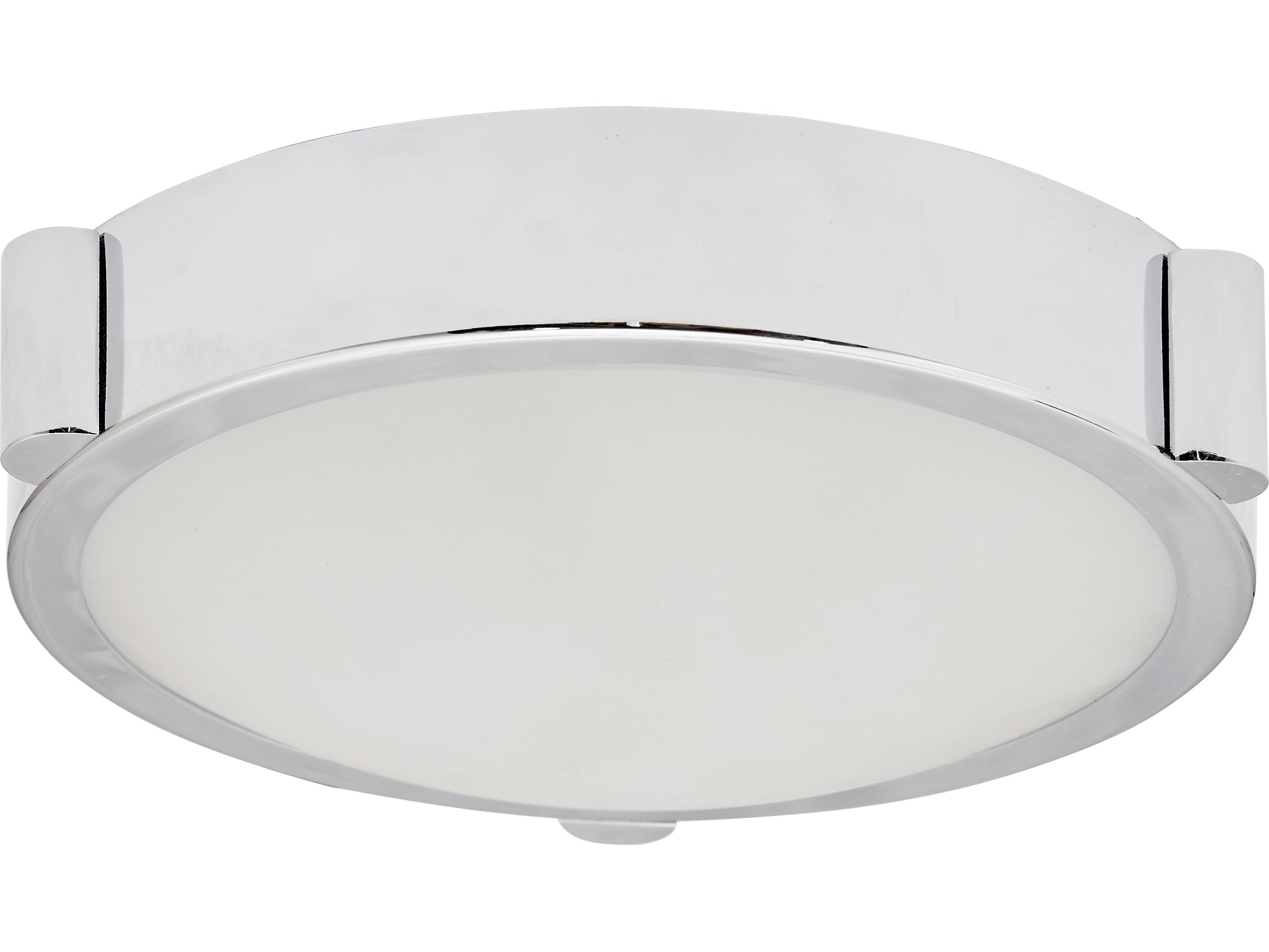 Abra Halo 1-Light Chrome Round Flush Mount