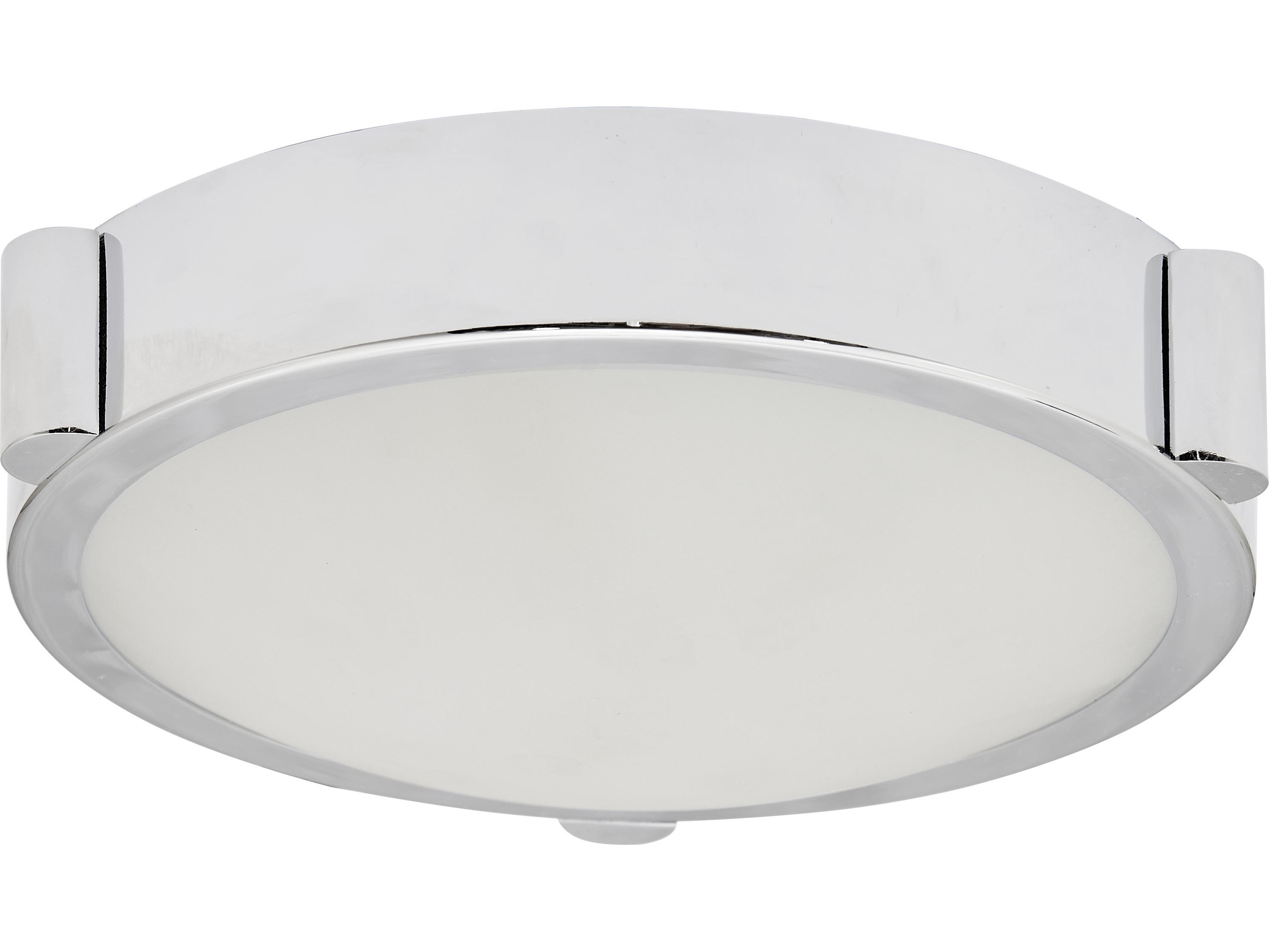Abra Halo 1-Light Chrome Round Flush Mount