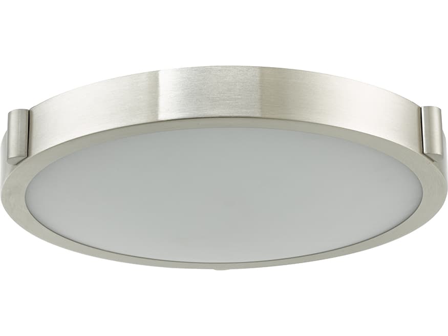 Abra Halo 1-Light Brushed Nickel Round Flush Mount