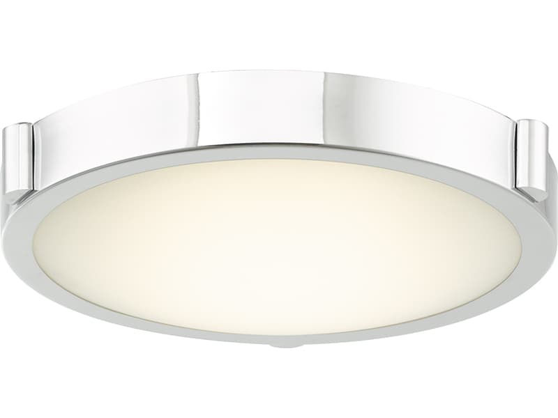 Abra Halo 1-Light Chrome Round Flush Mount