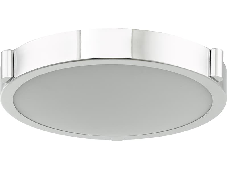 Abra Halo 1-Light Chrome Round Flush Mount
