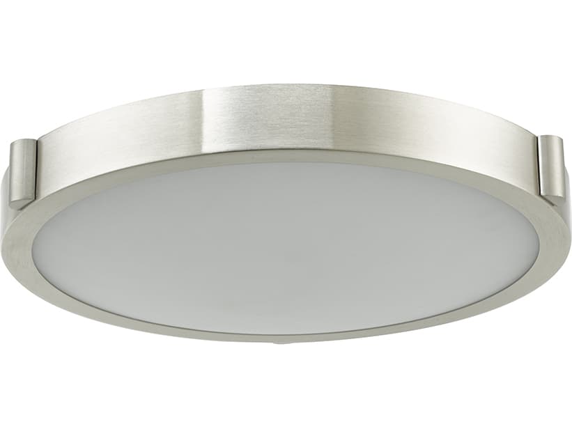 Abra Halo 1-Light Brushed Nickel Round Flush Mount
