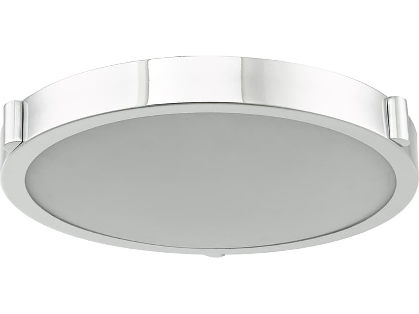 Abra Halo 1-Light Chrome Round Flush Mount