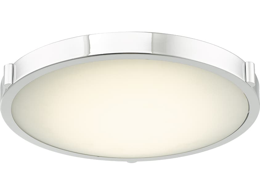 Abra Halo 1-Light Chrome Round Flush Mount