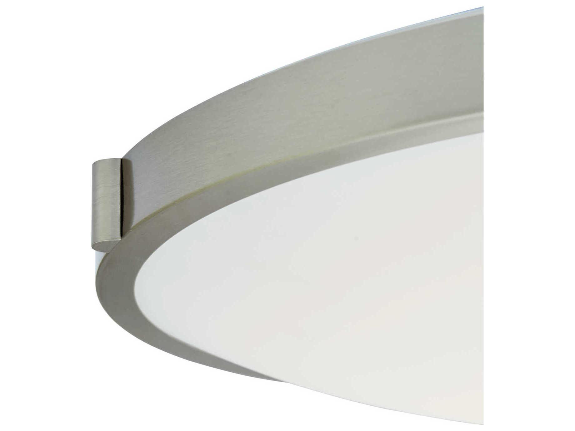 Abra Halo 1-Light Chrome Round Flush Mount