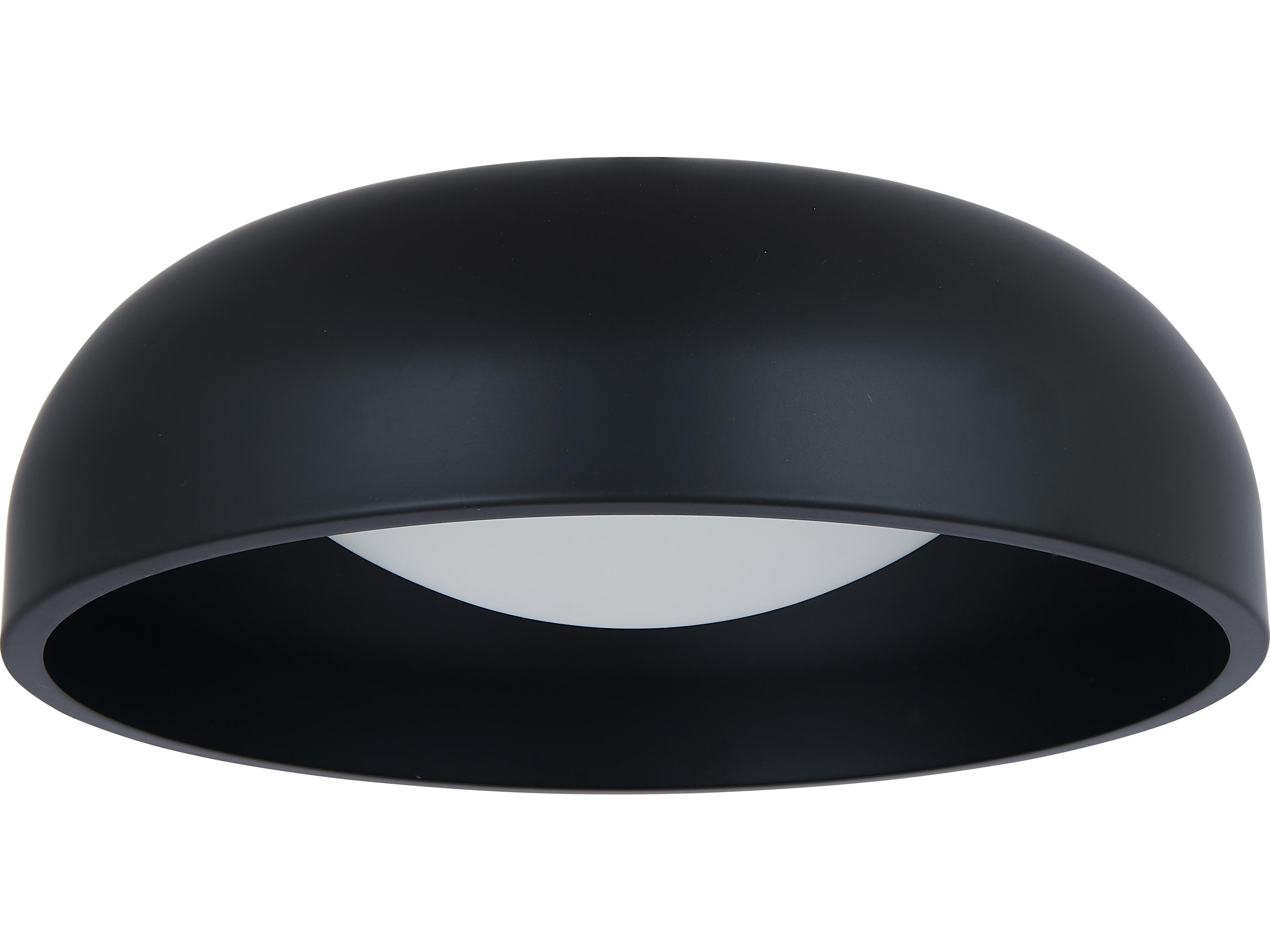 Abra Lynx 1-Light Matte Black Dome Flush Mount