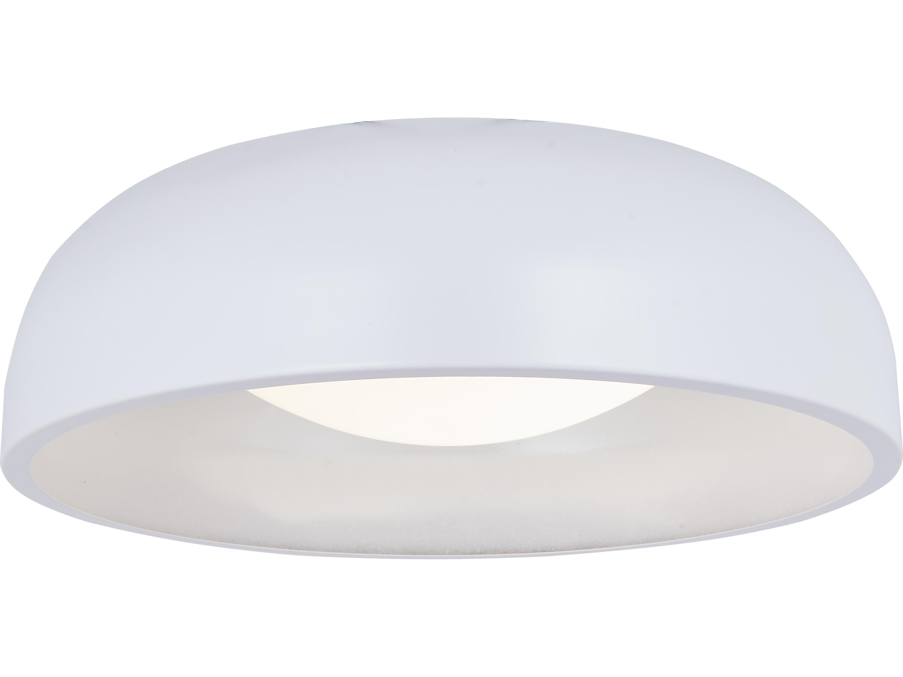 Abra Lynx 1-Light Matte White Dome Flush Mount