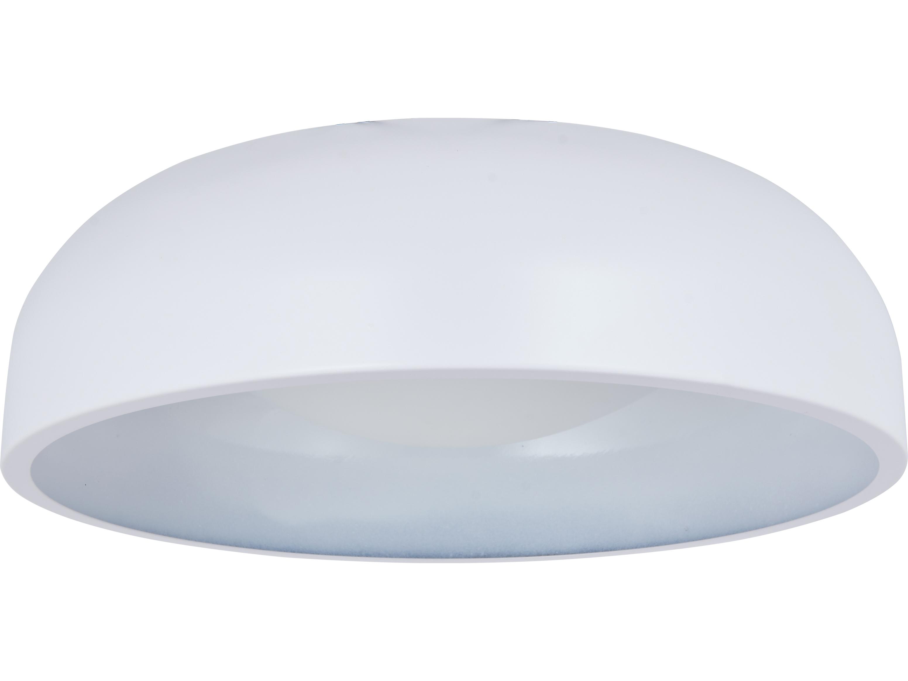 Abra Lynx 1-Light Matte White Dome Flush Mount