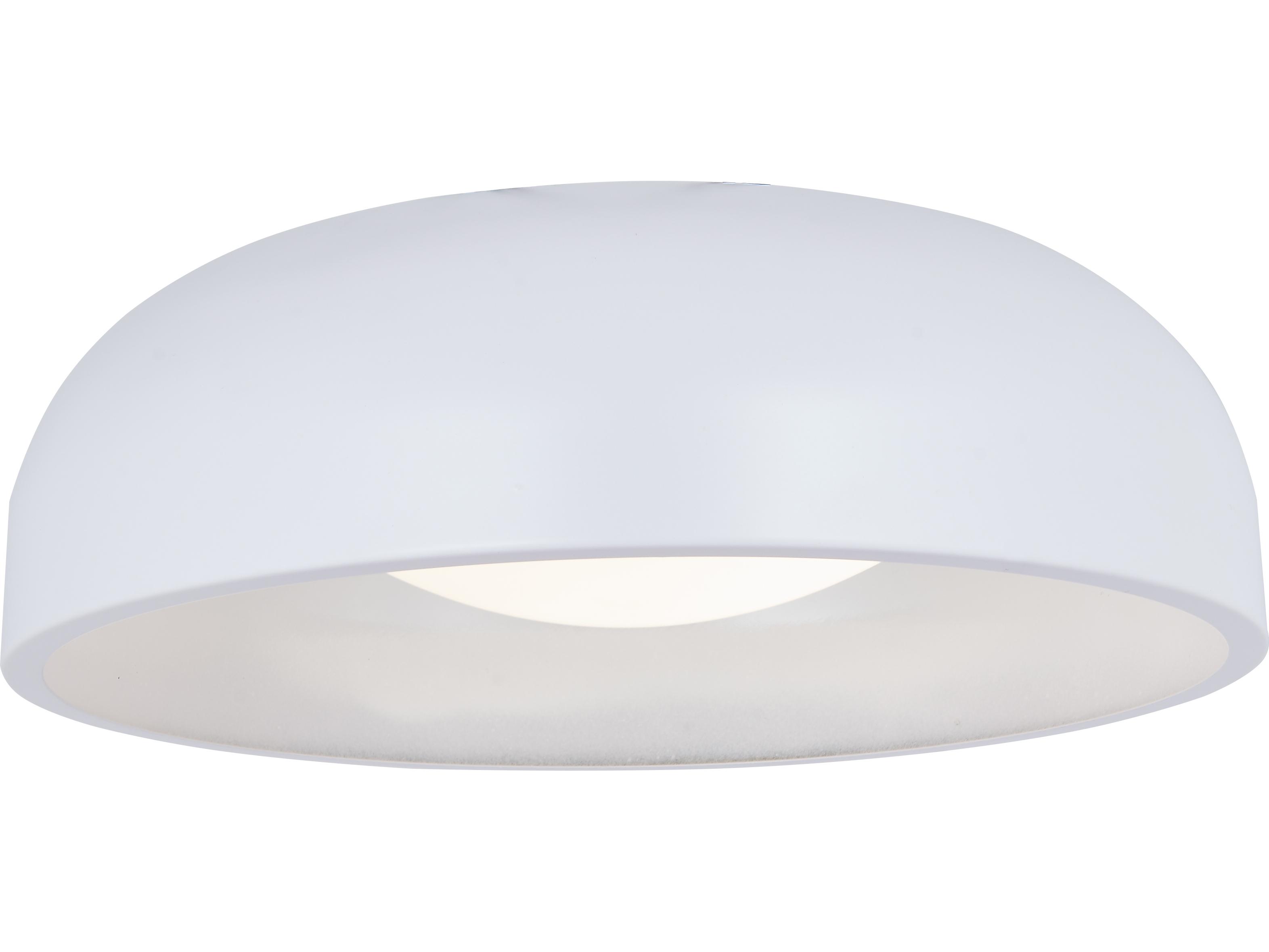 Abra Lynx 1-Light Matte White Dome Flush Mount