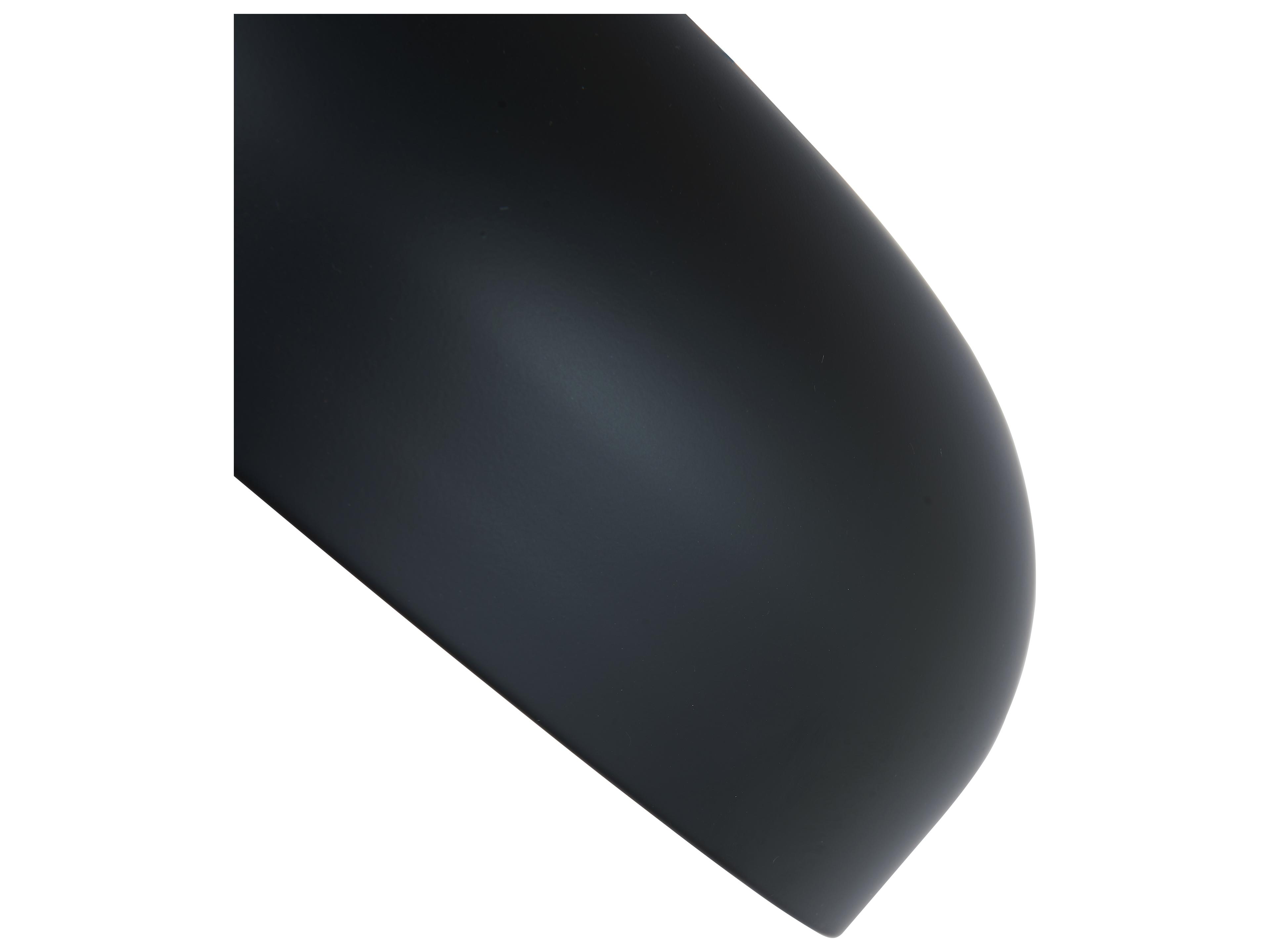Abra Lynx 1-Light Matte Black Dome Flush Mount