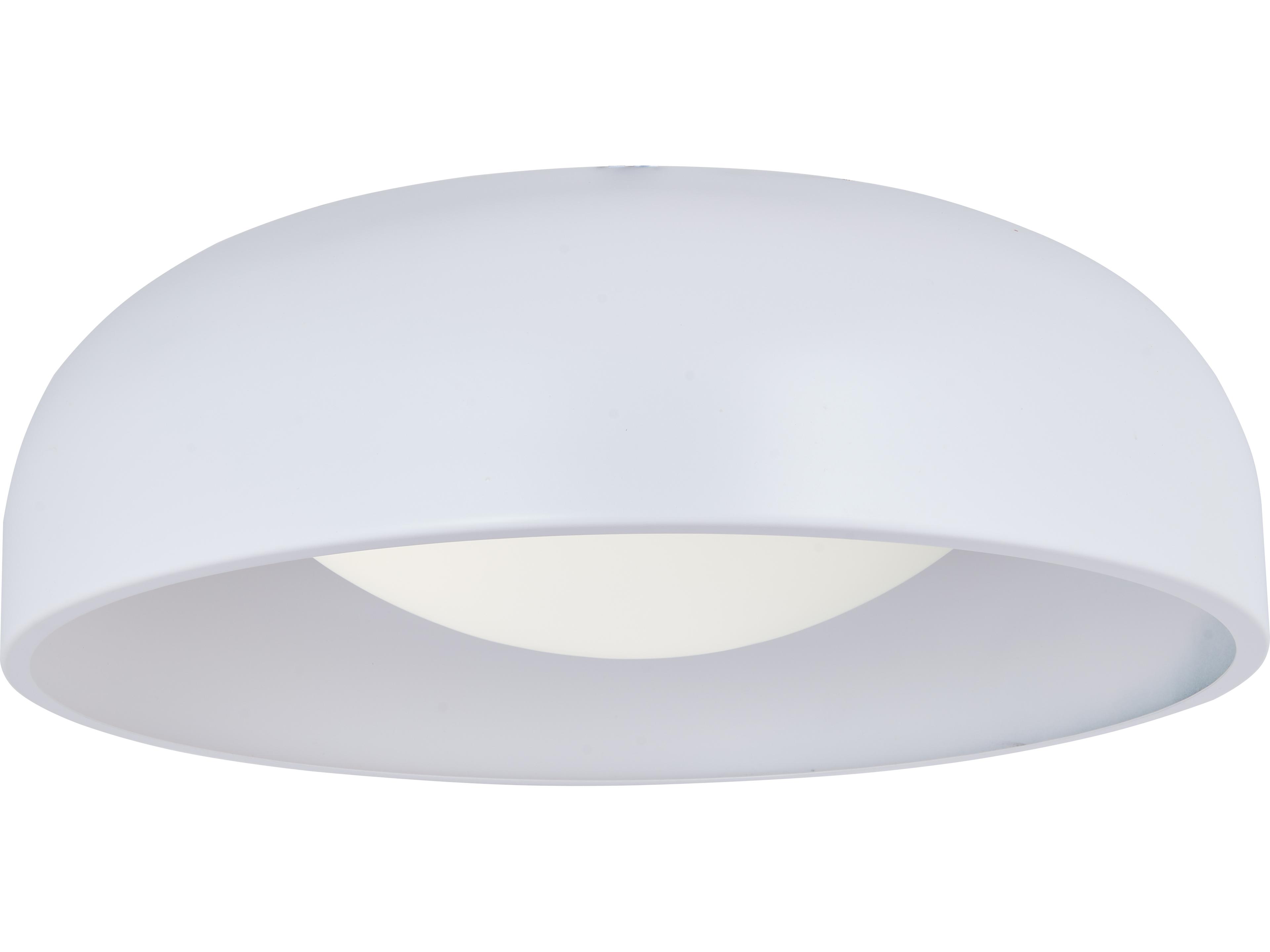 Abra Lynx 1-Light Matte White Dome Flush Mount