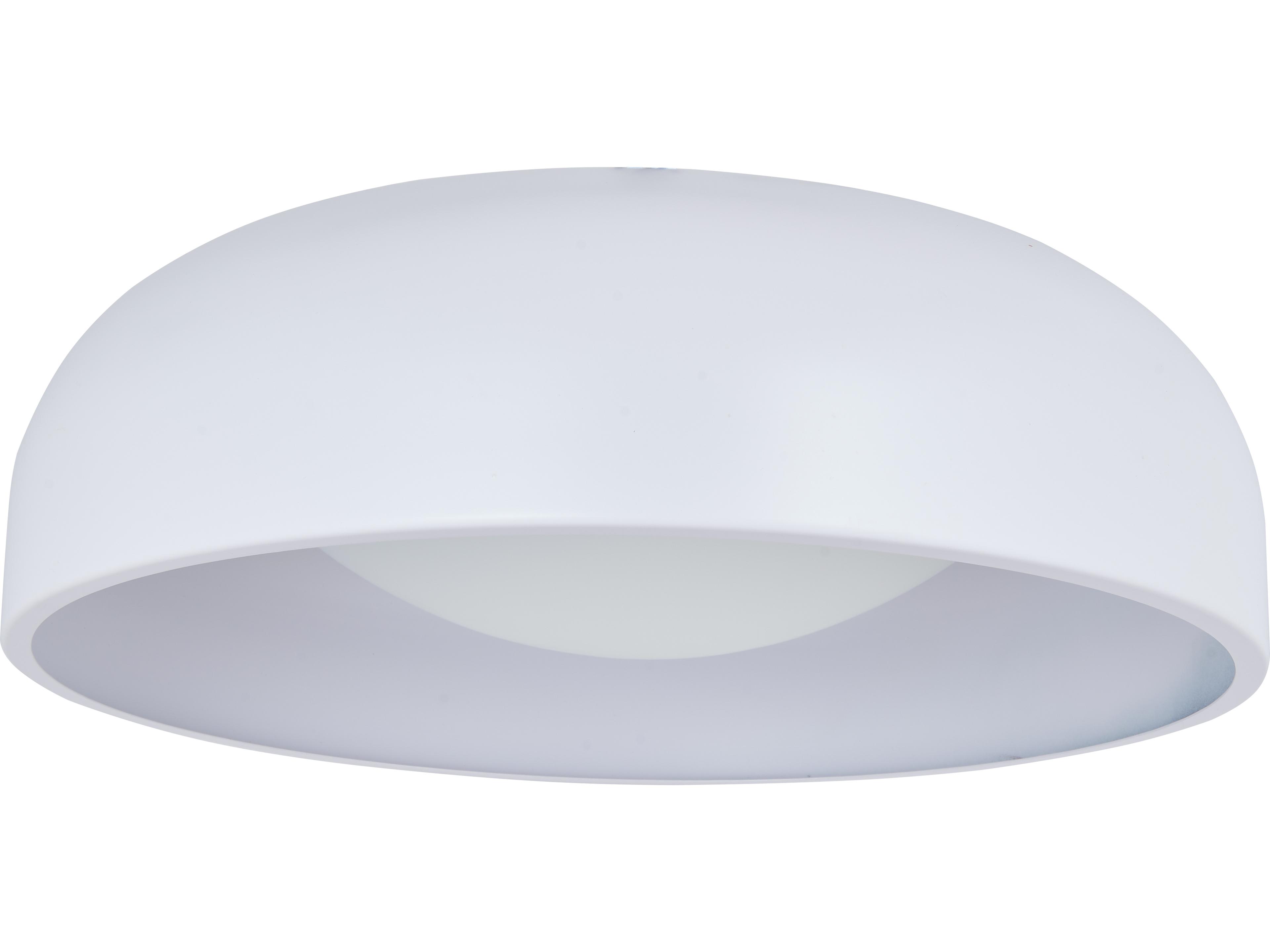 Abra Lynx 1-Light Matte White Dome Flush Mount
