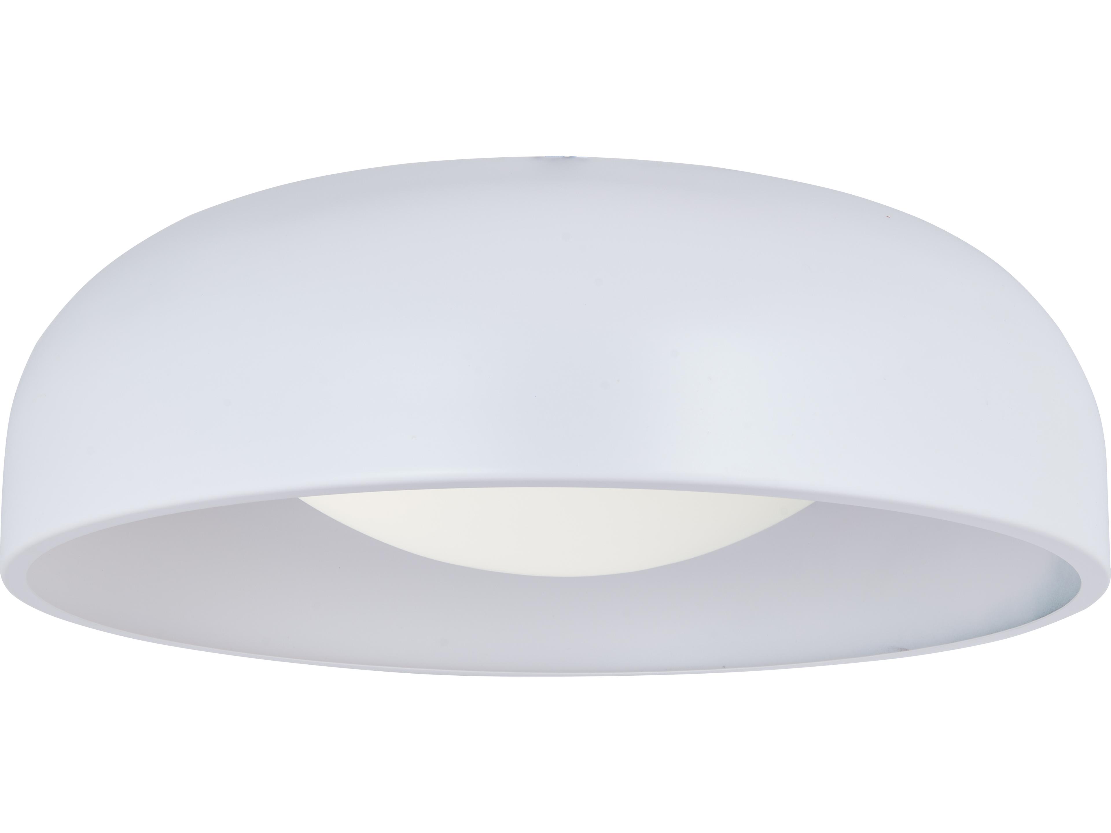 Abra Lynx 1-Light Matte White Dome Flush Mount