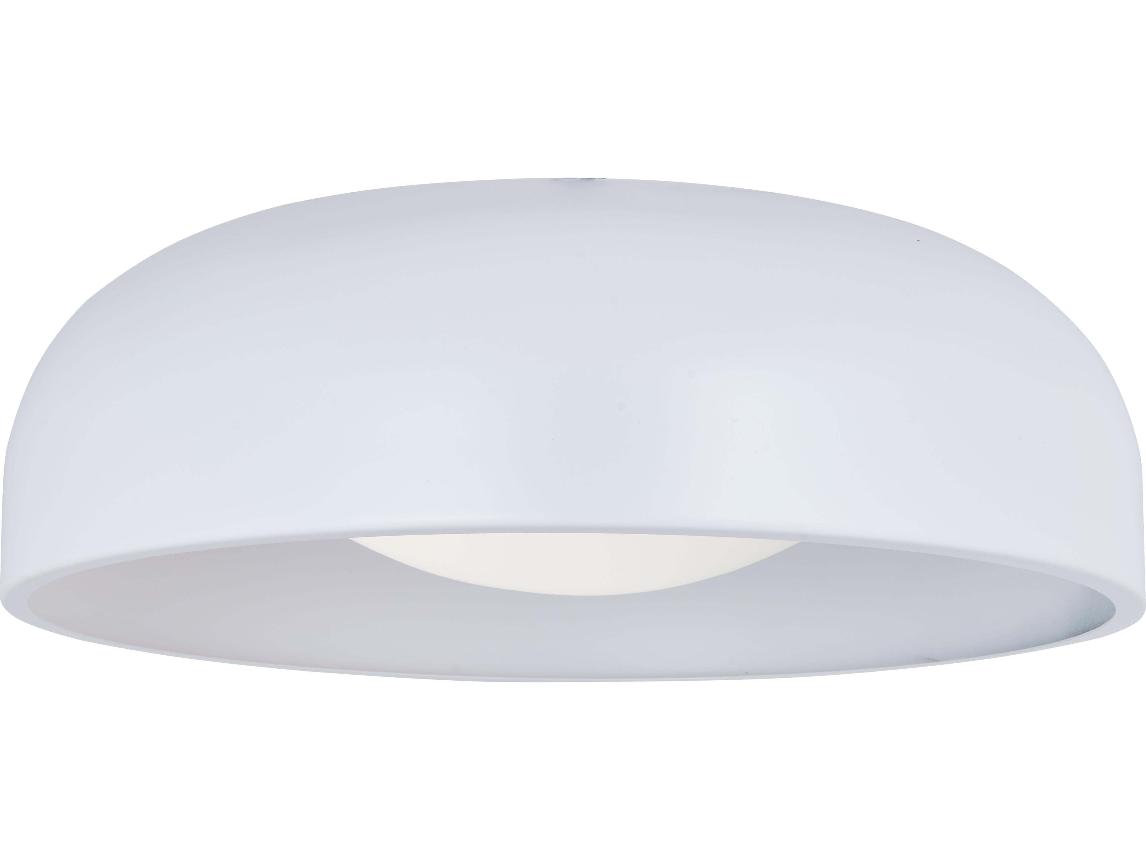 Abra Lynx 1-Light Matte White Dome Flush Mount