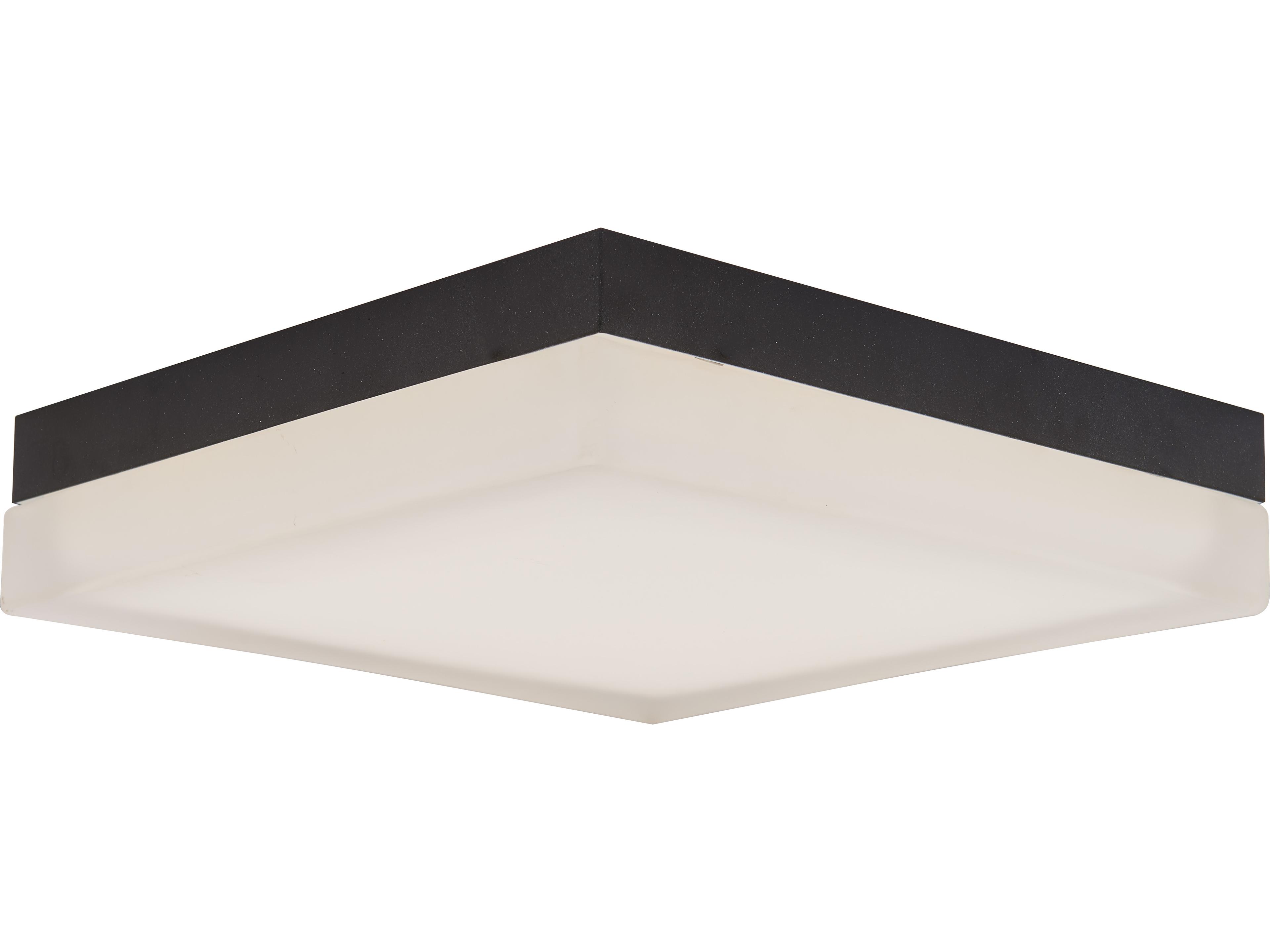Abra Icecube 1-Light Black Flush Mount