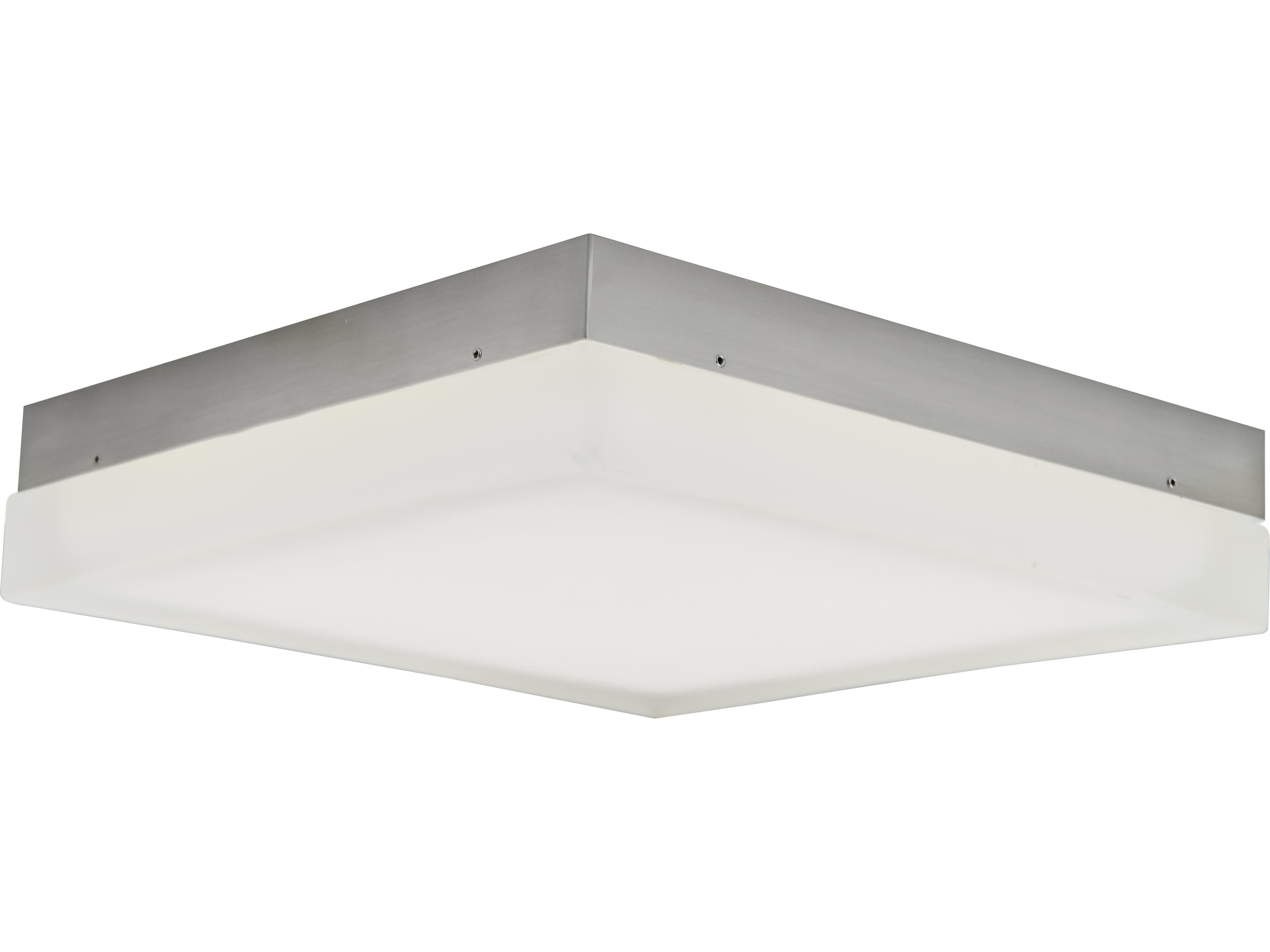 Abra Icecube 1-Light Brushed Nickel Flush Mount
