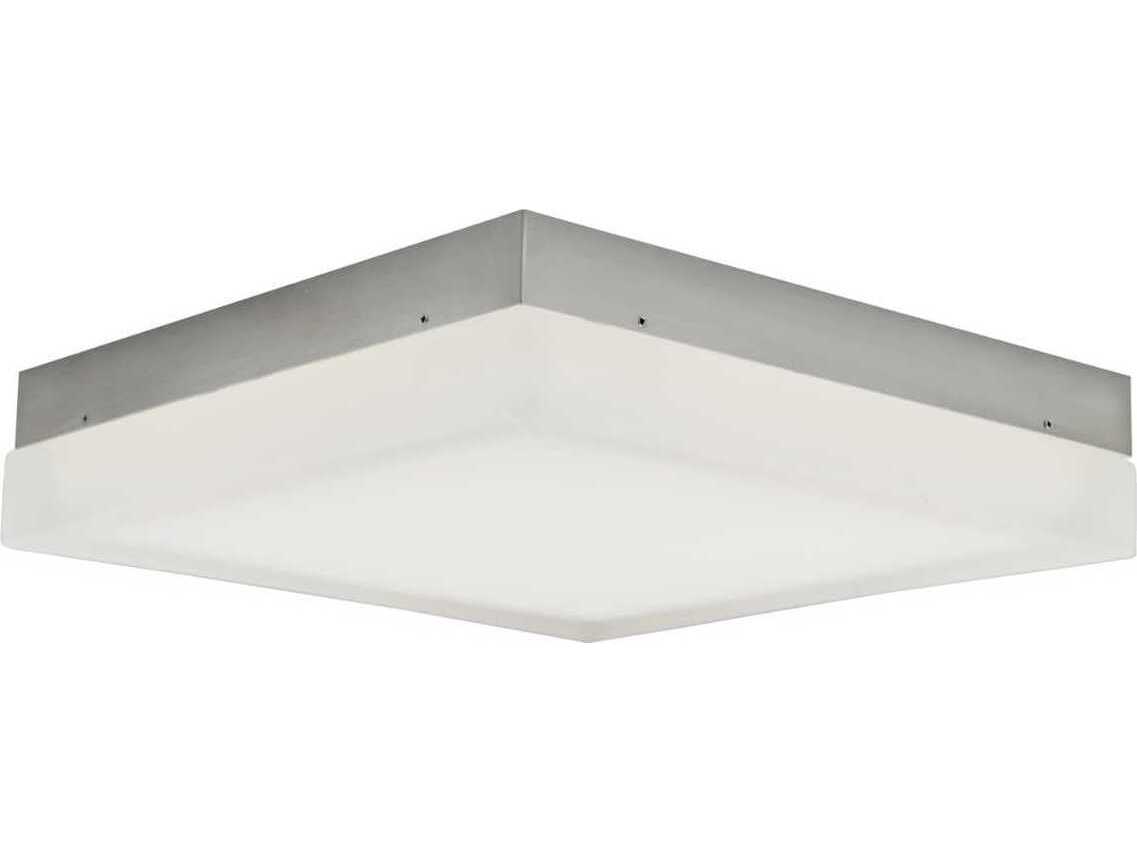 Abra Icecube 1-Light Brushed Nickel Flush Mount