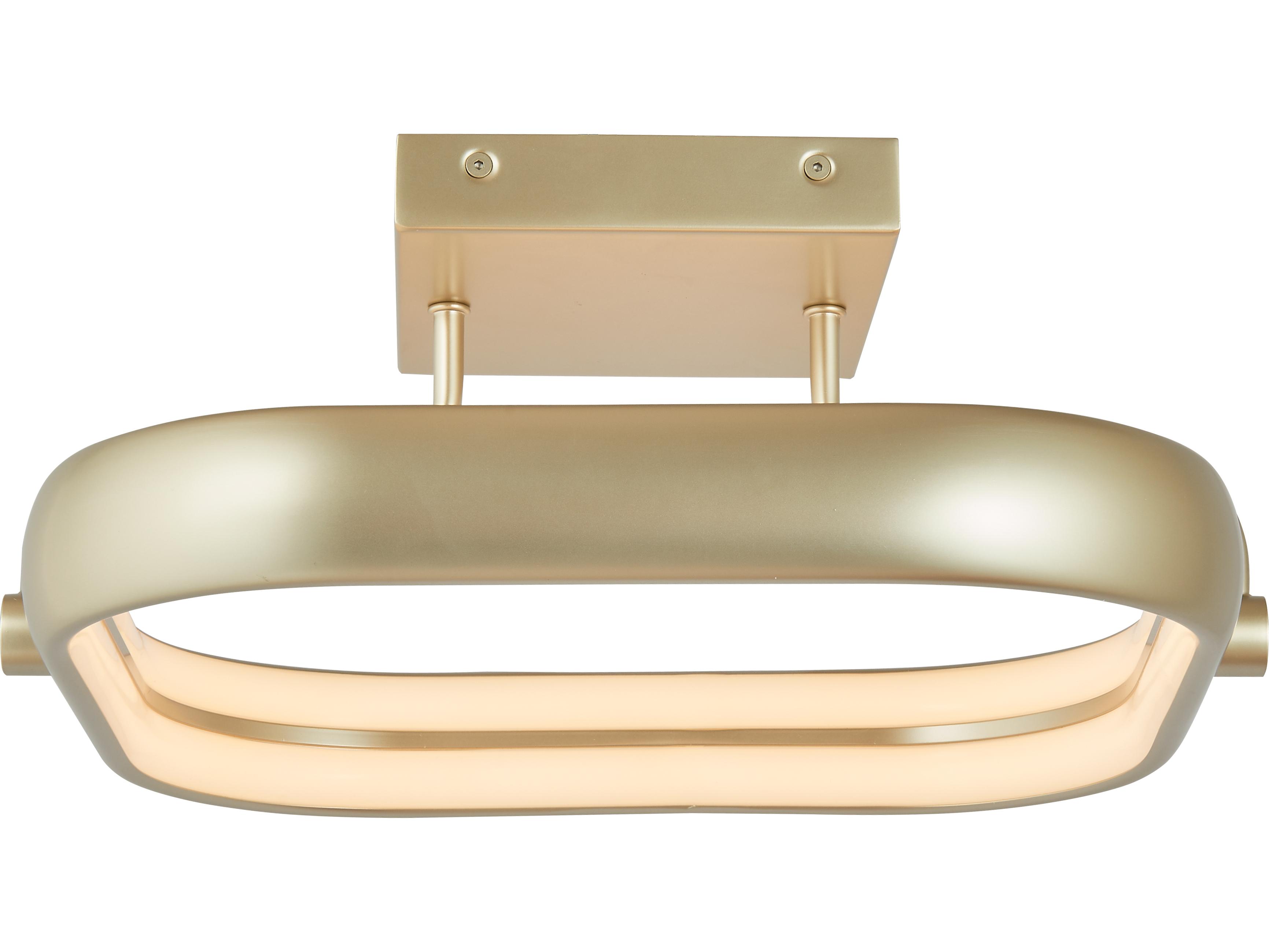 Abra Rave 1-Light Titanium Silver Semi Flush Mount