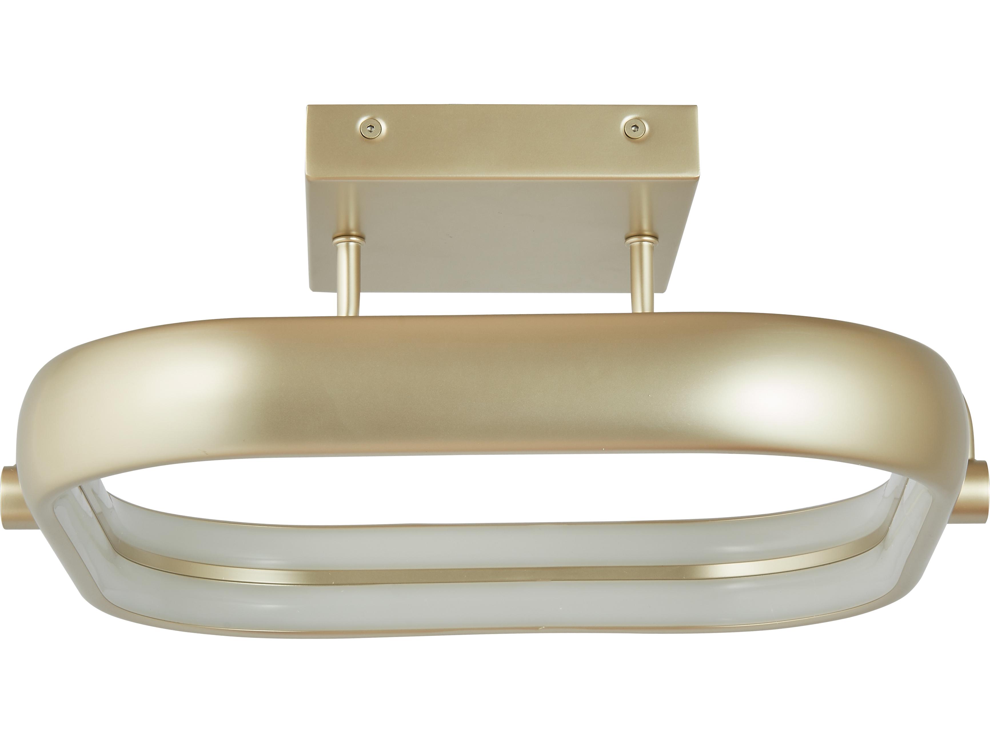 Abra Rave 1-Light Titanium Silver Semi Flush Mount