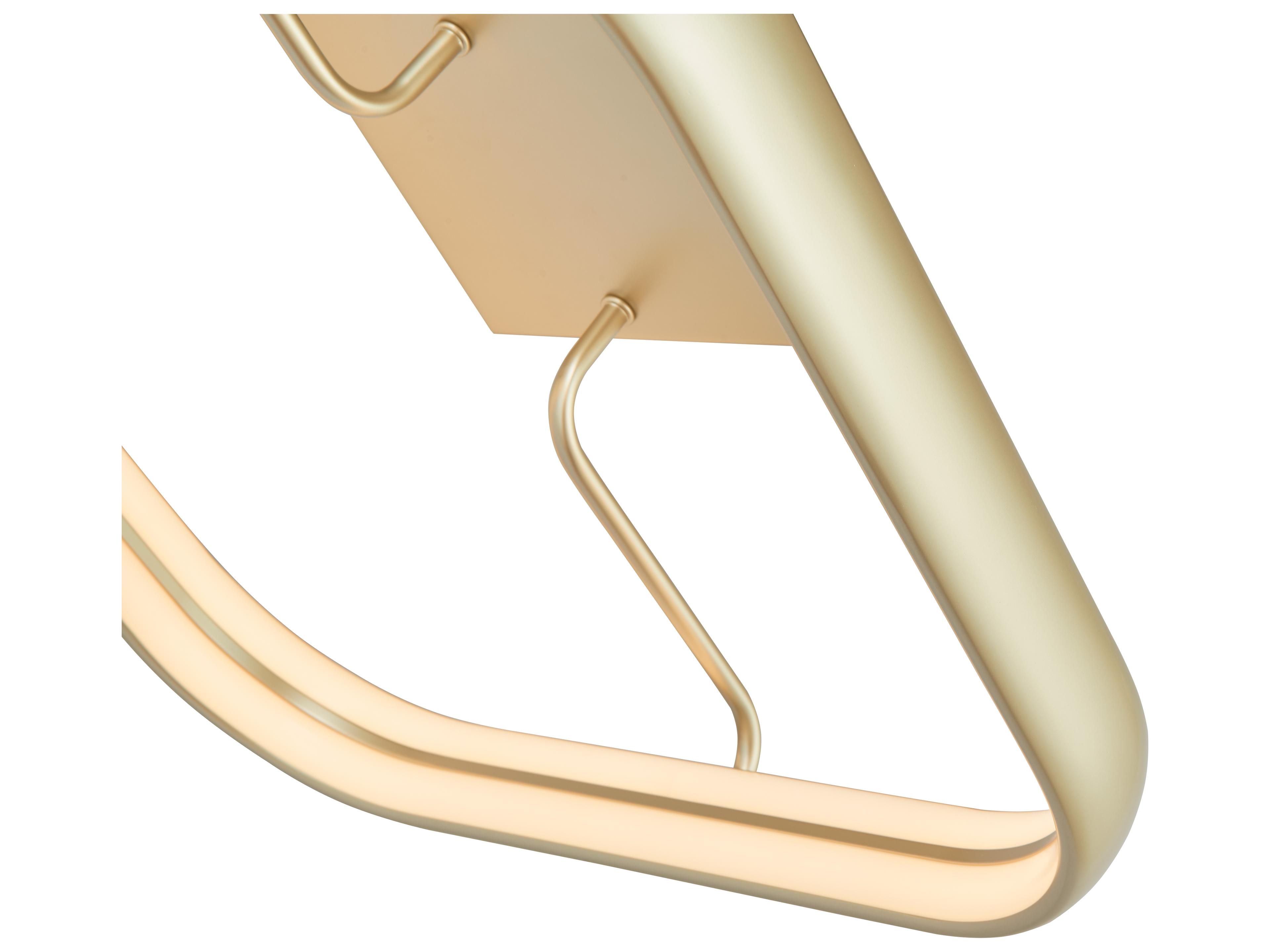 Abra Rave 1-Light Gold Semi Flush Mount