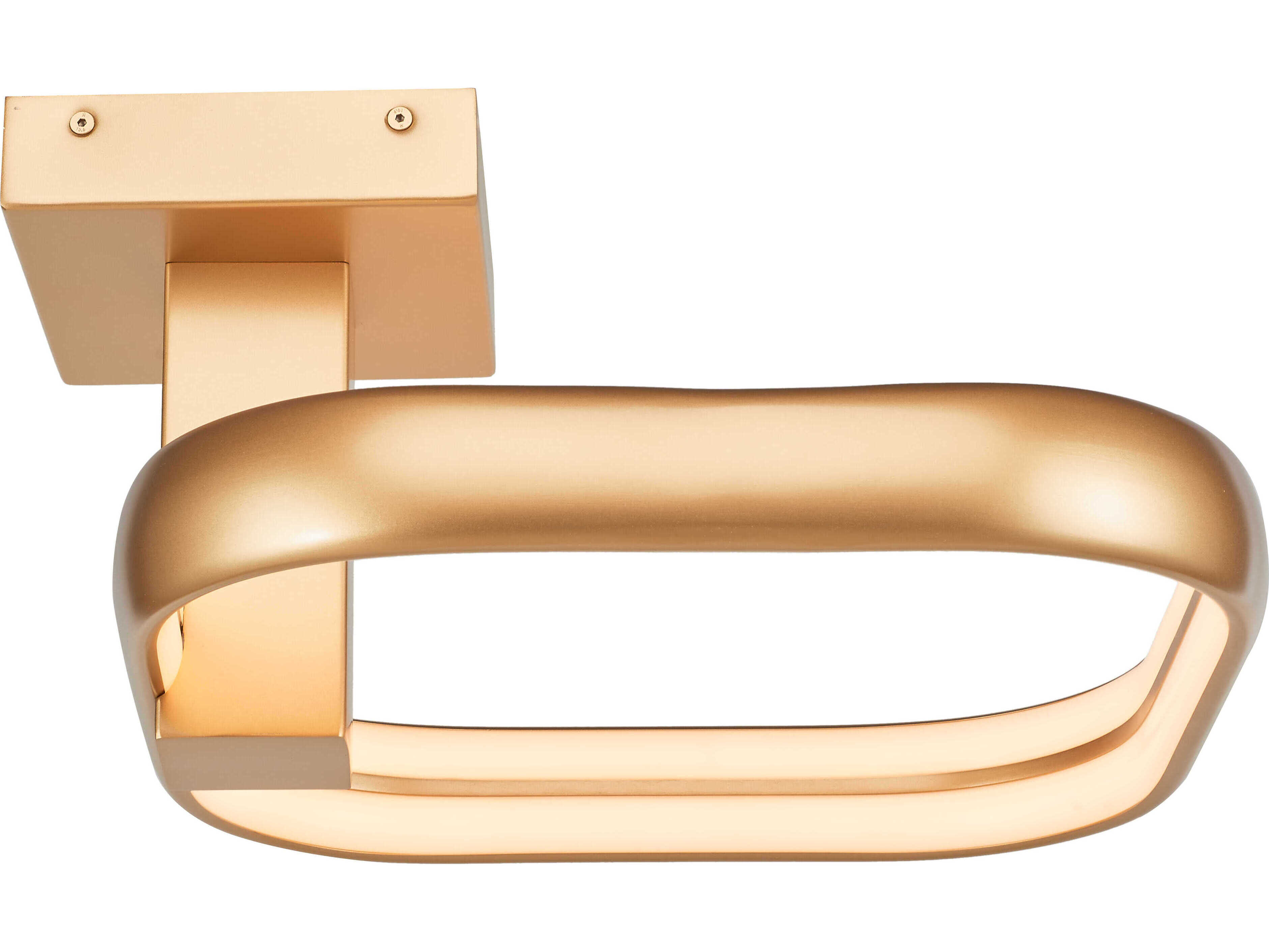 Abra Rave 1-Light Gold Semi Flush Mount