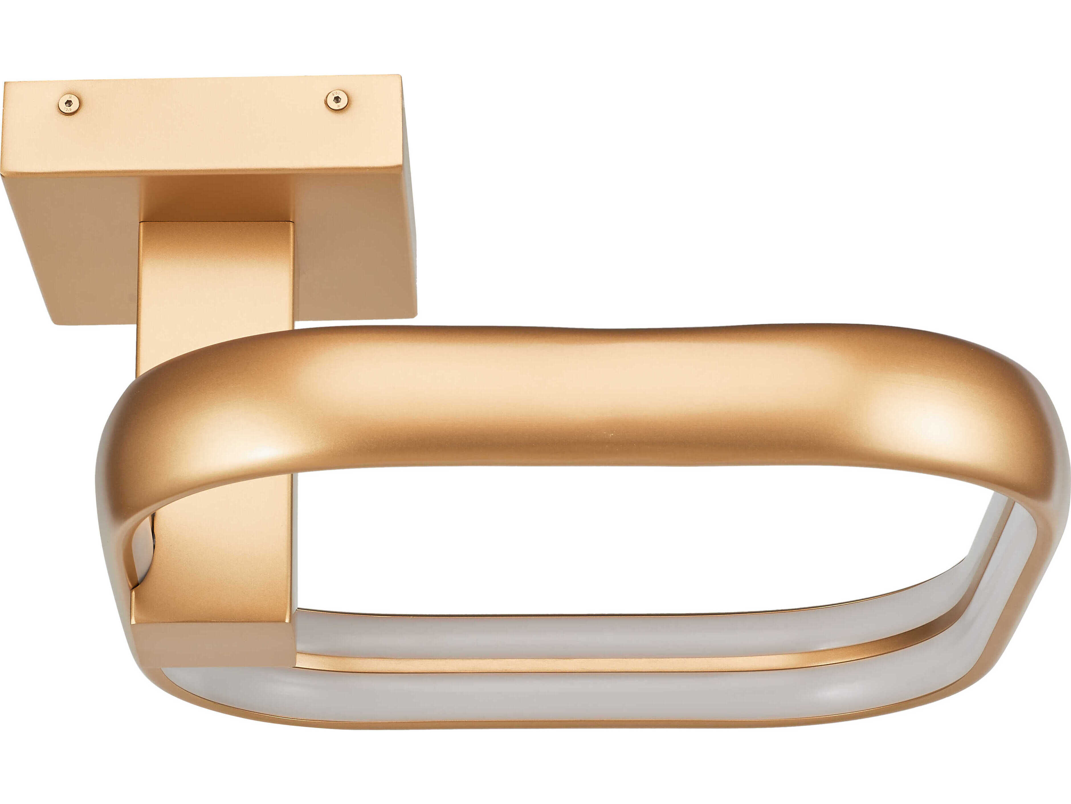 Abra Rave 1-Light Gold Semi Flush Mount