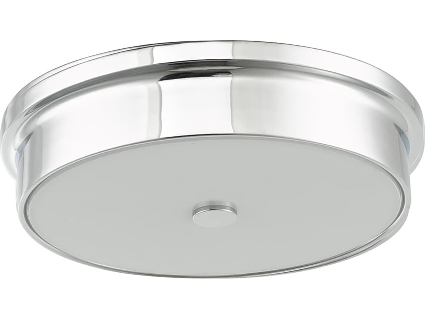 Abra Spark 1-Light Chrome Round Flush Mount