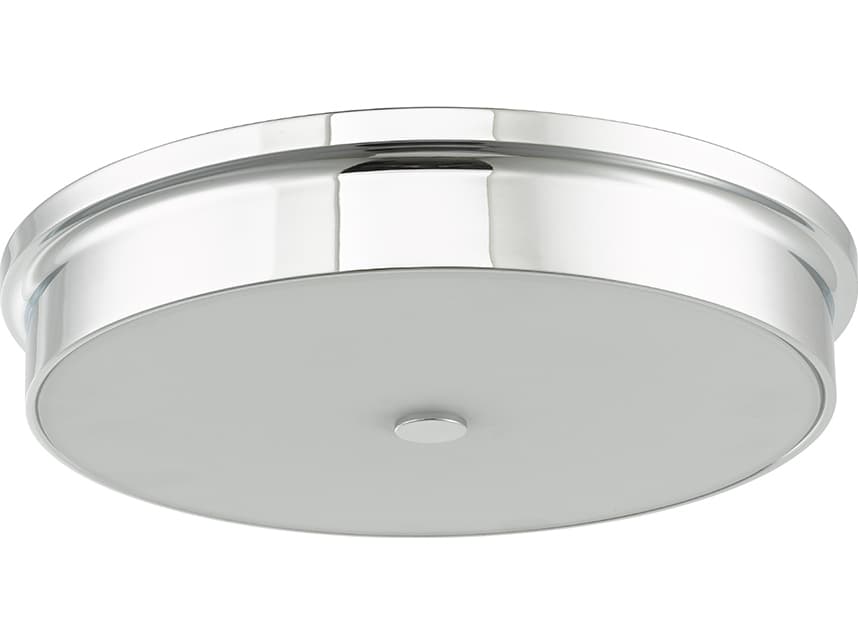 Abra Spark 1-Light Chrome Round Flush Mount