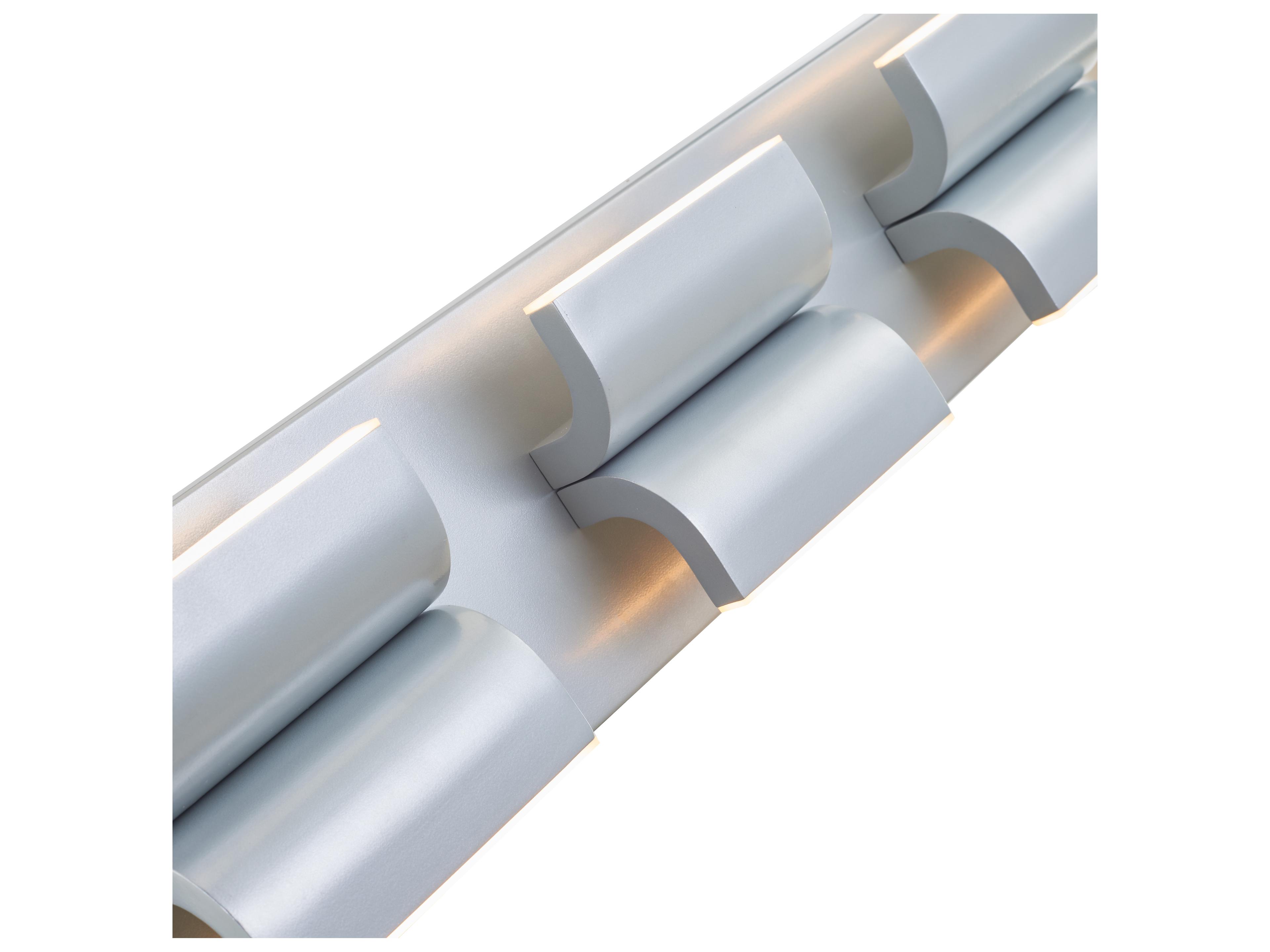 Abra Willow 6-Light Silica Silver Vanity Light