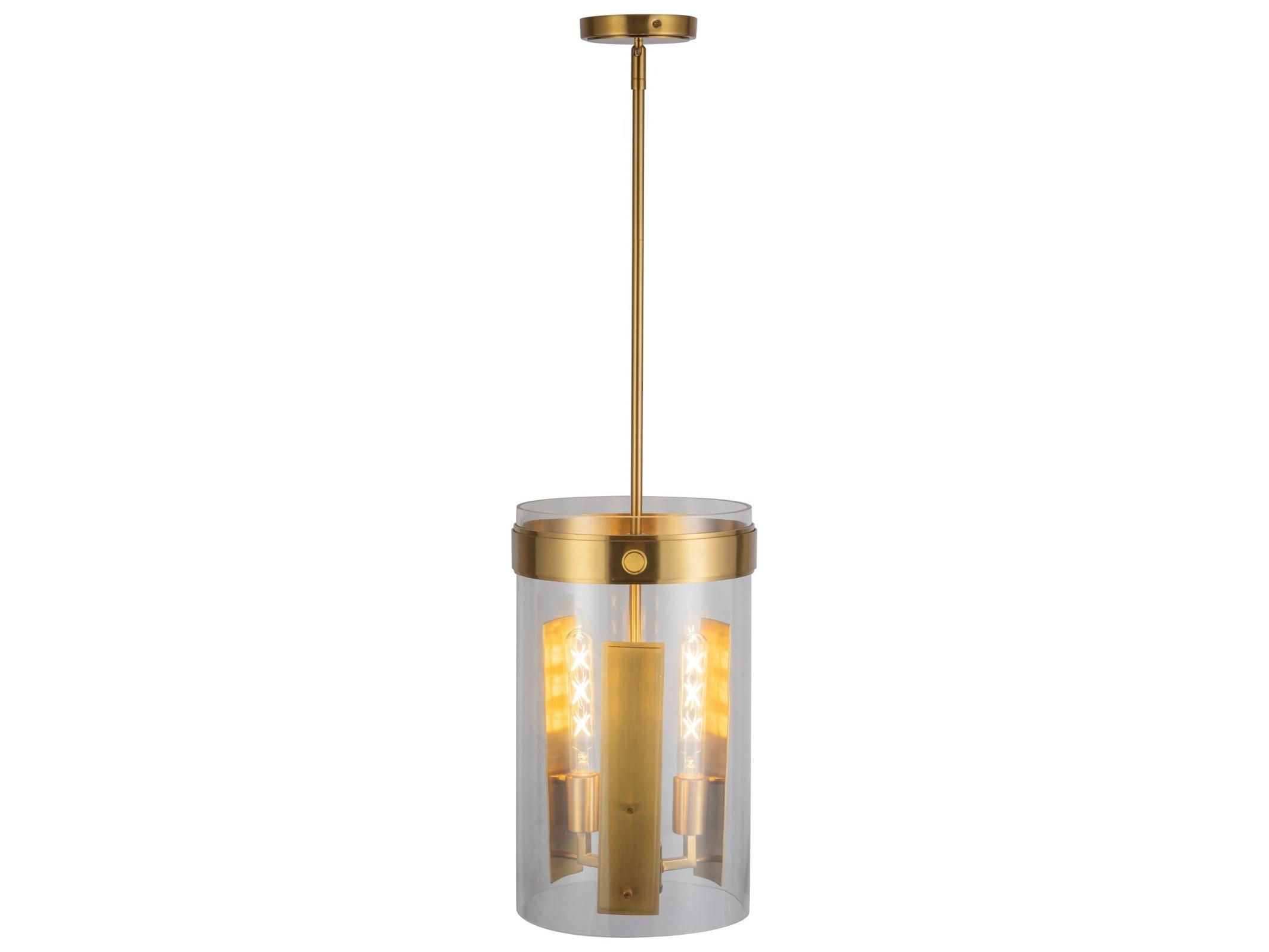 Artcraft Dahlia 3-Light Brushed Brass Mini Pendant