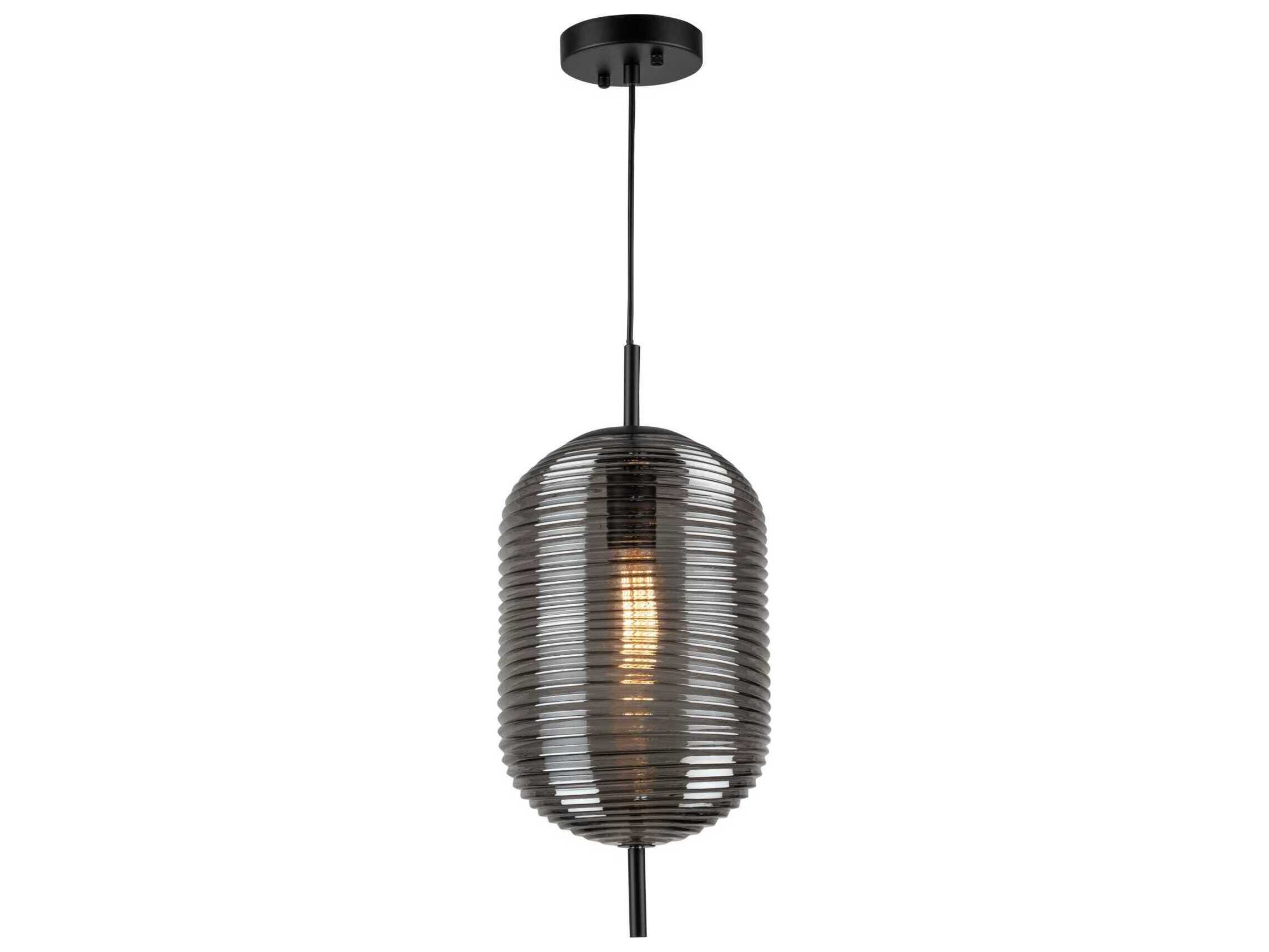 Artcraft Vita 1-Light Black Mini Pendant