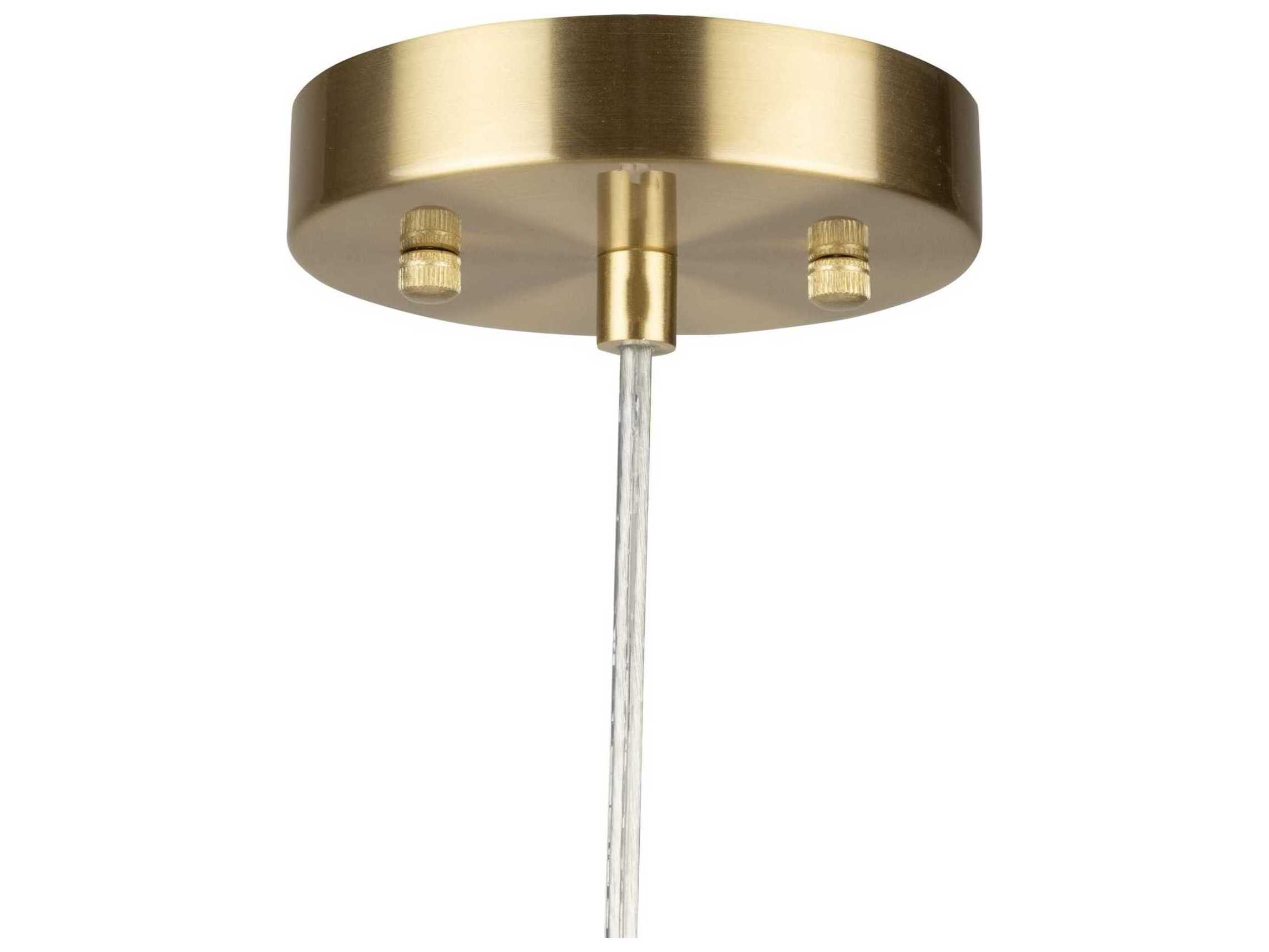Artcraft Vita 1-Light White Brass Mini Pendant