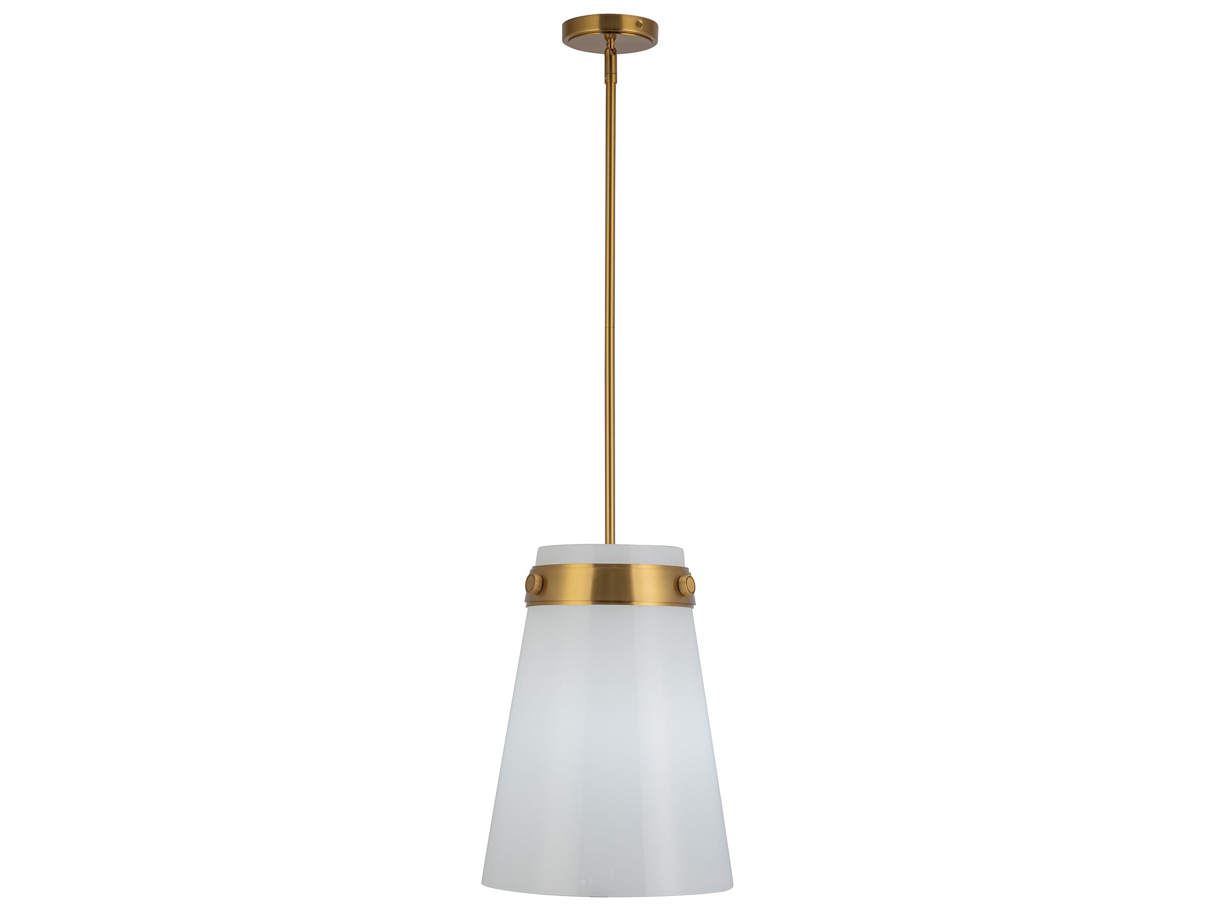 Artcraft Dahlia 1-Light Brushed Brass Mini Pendant