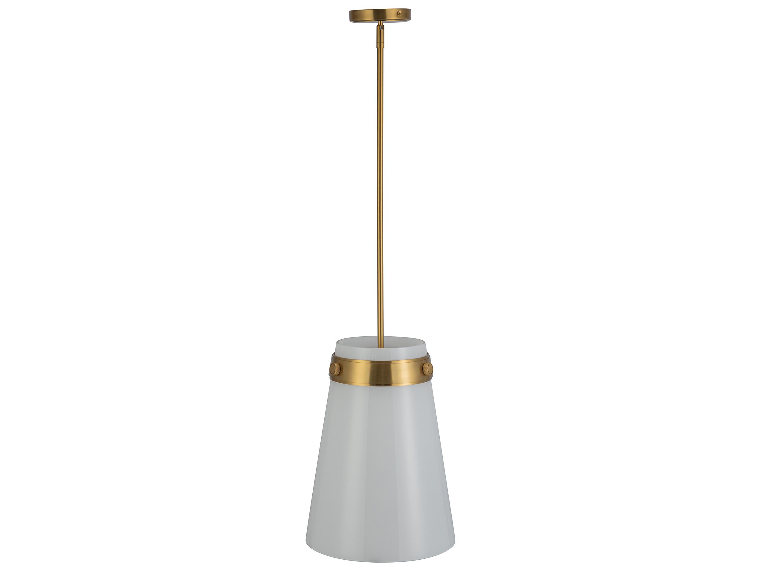 Artcraft Dahlia 1-Light Brushed Brass Mini Pendant
