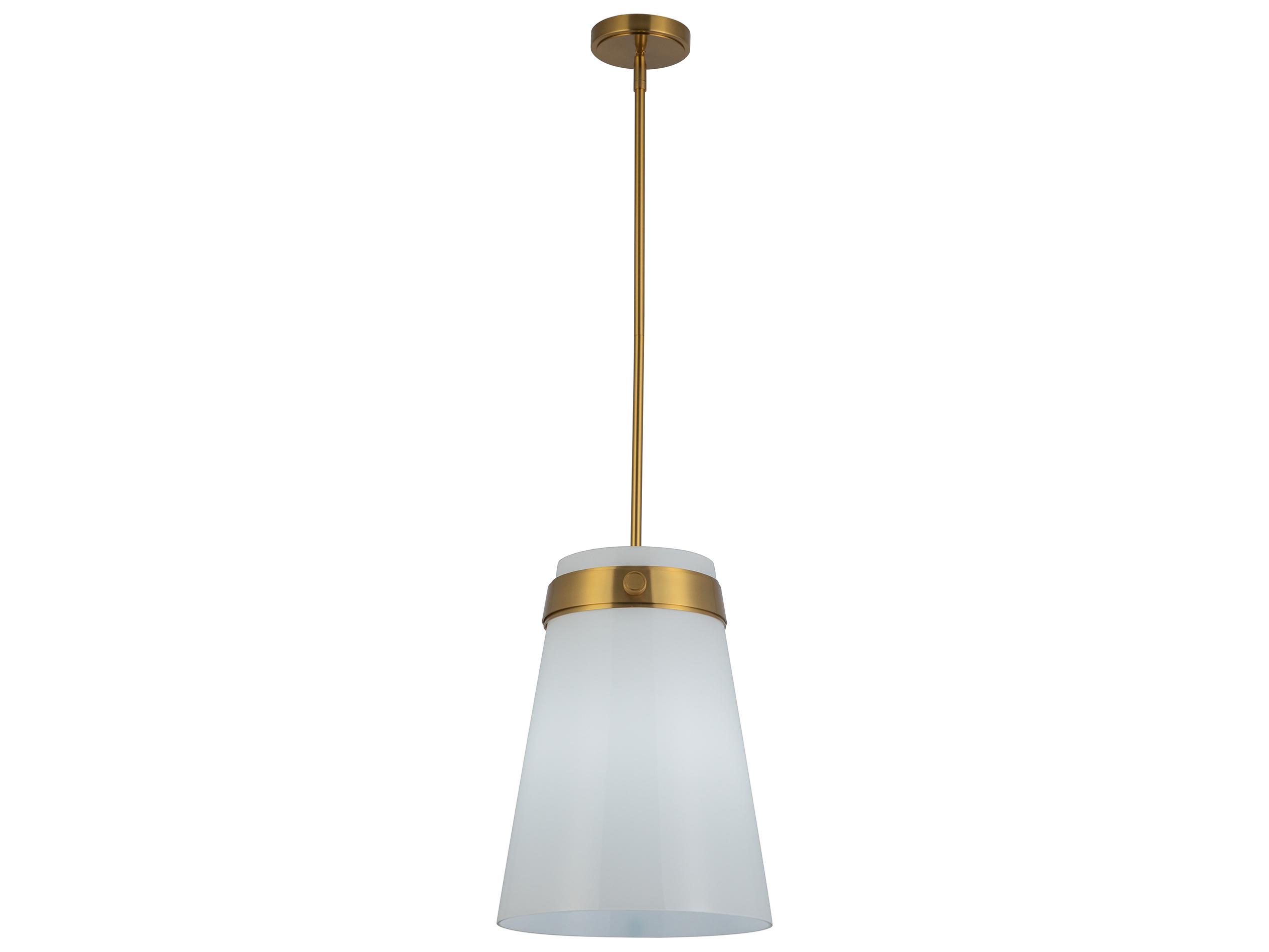 Artcraft Dahlia 1-Light Brushed Brass Mini Pendant